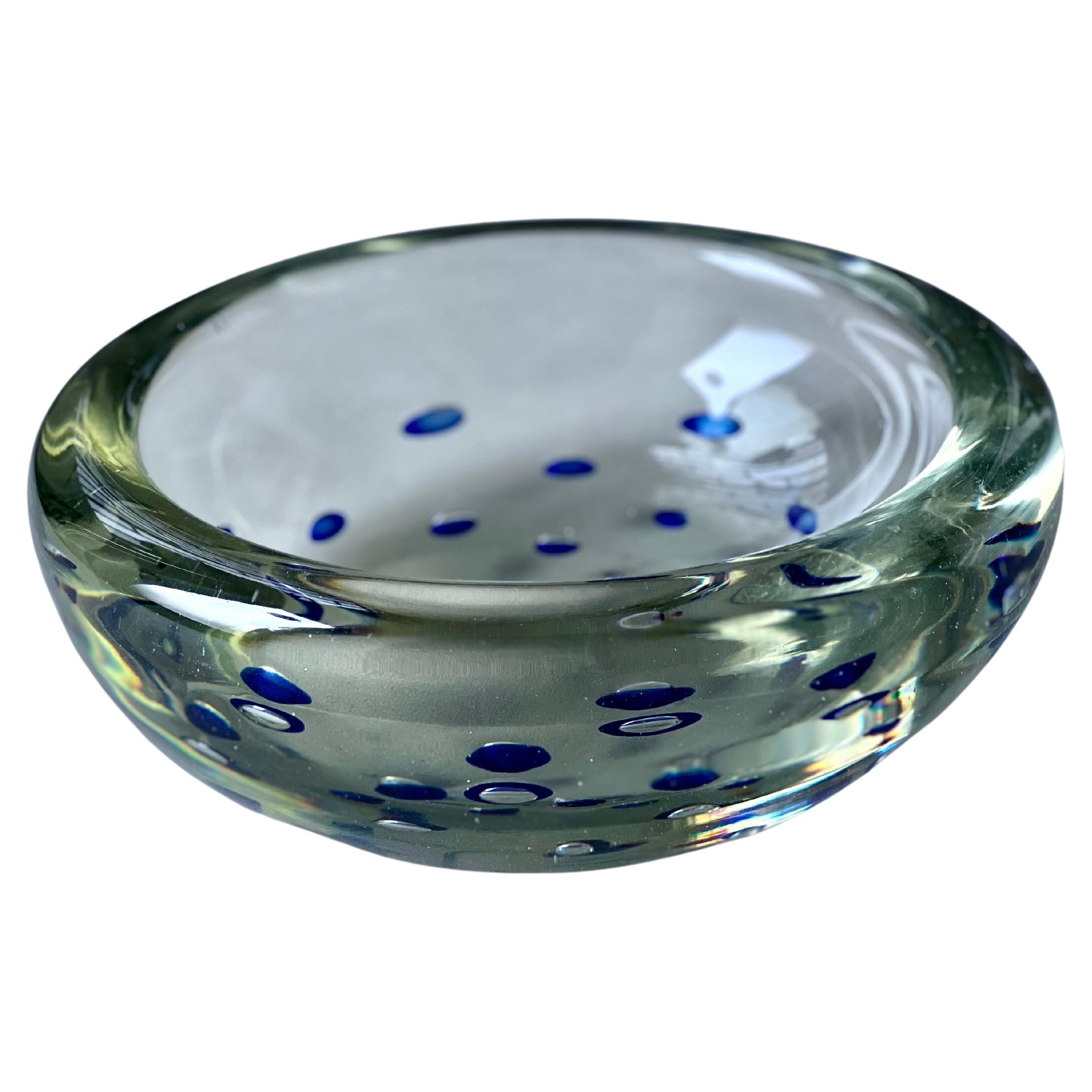 Grande centrotavola decorativo - complemento d'arredo, vetro Art Decor di Vamsa anni '40 in vendita