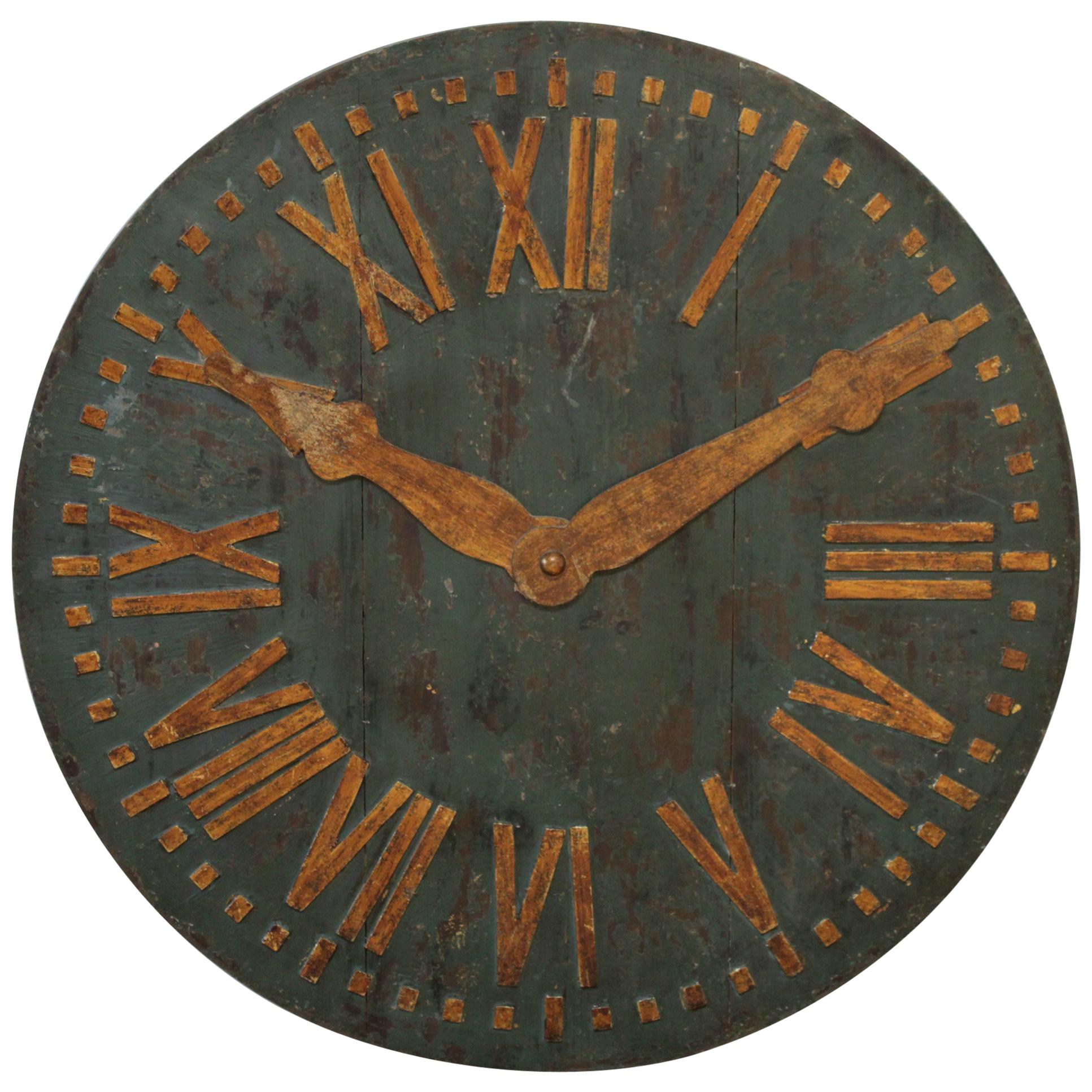 Large Decorative Clock For Sale at 1stdibs