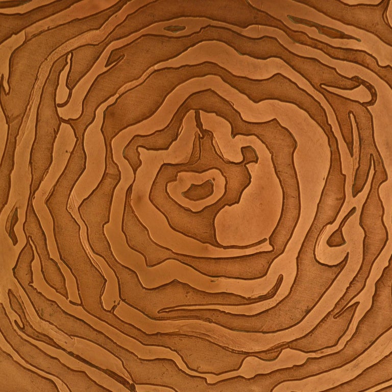 Large Decorative Copper Bowl with Etched Motive For Sale at 1stDibs copper decorative bowls