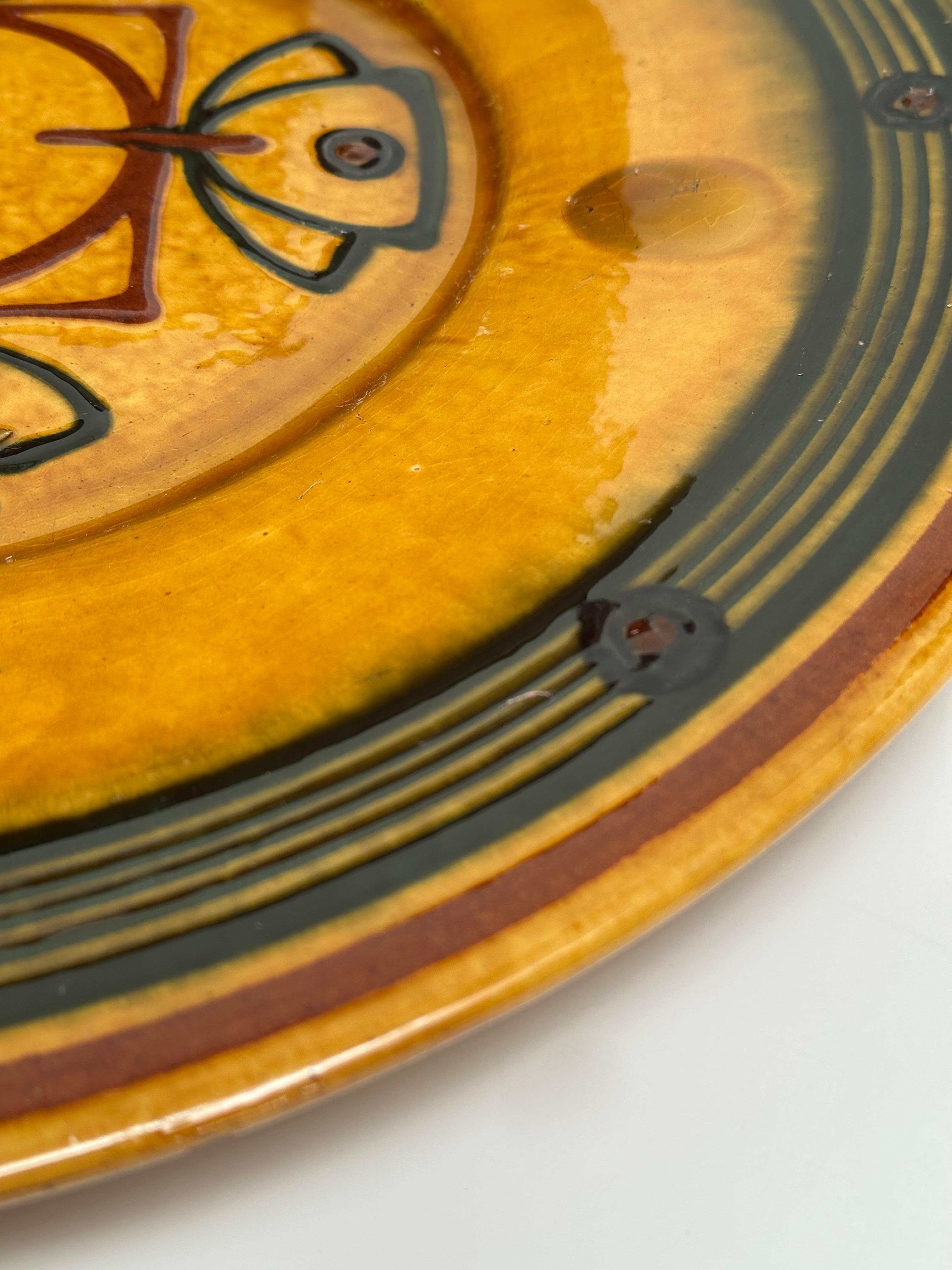 Gran Plato Decorativo, Biot, Francia c. 1960 en venta 3