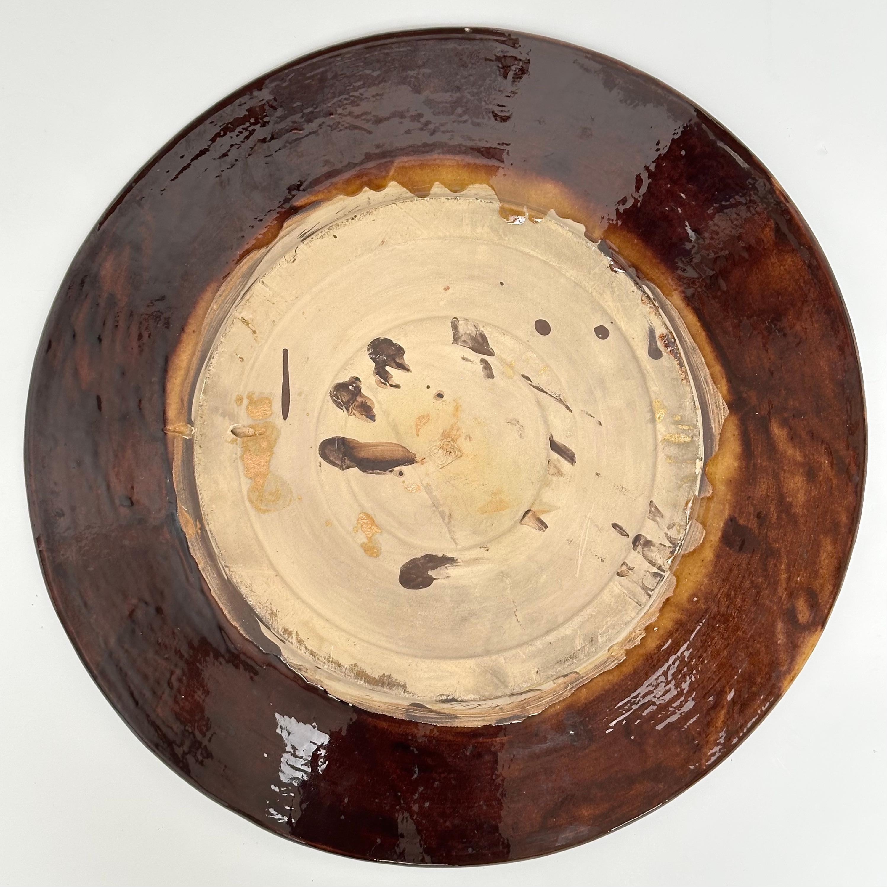 Gran Plato Decorativo, Biot, Francia c. 1960 en venta 1