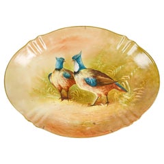 Large Decorative Dish from the Limoges Porcelain Factory.