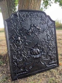 Large, Decorative Fireback or Backsplash