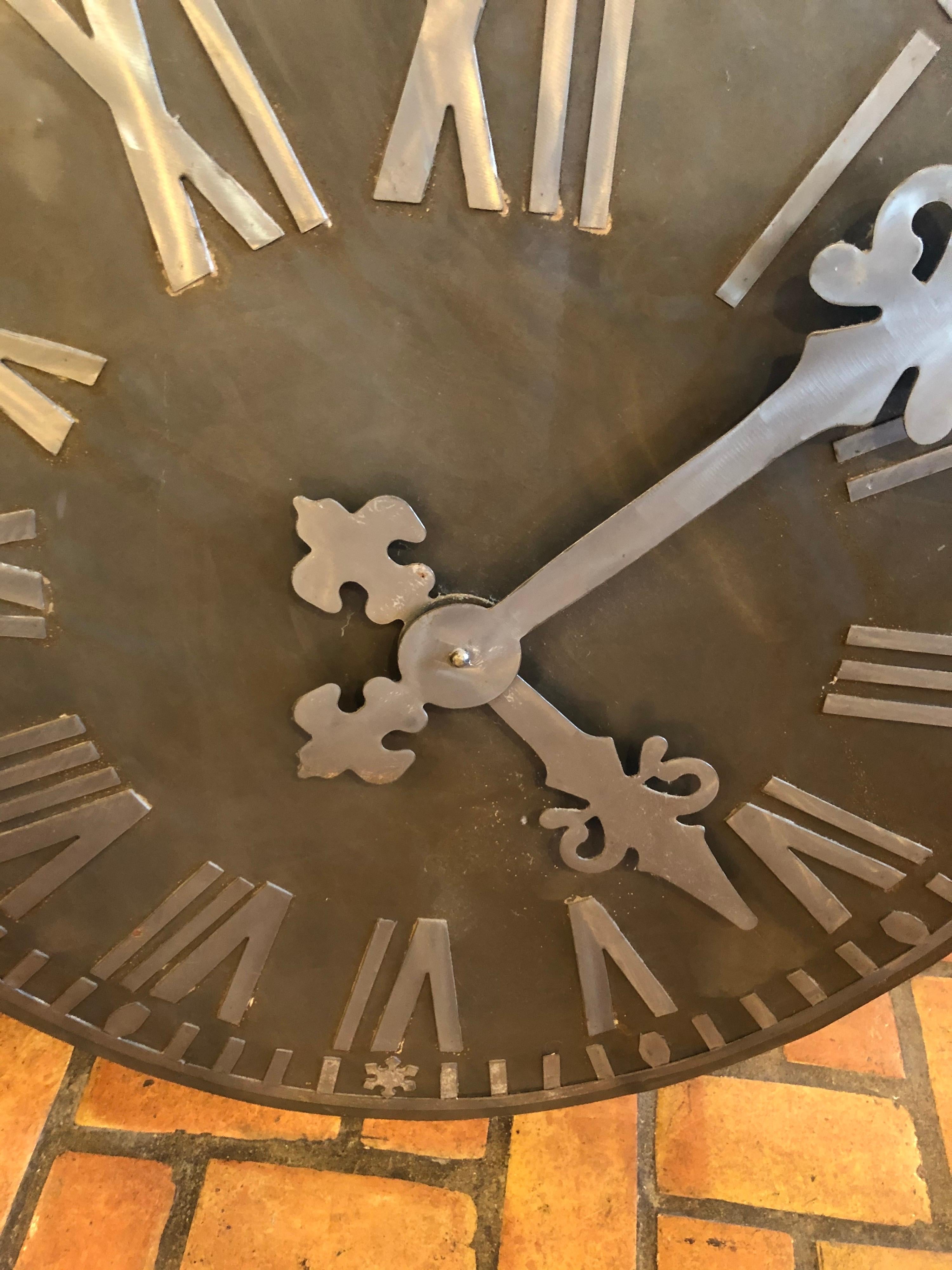 Large Decorative French Style Steel Wall Clock 5