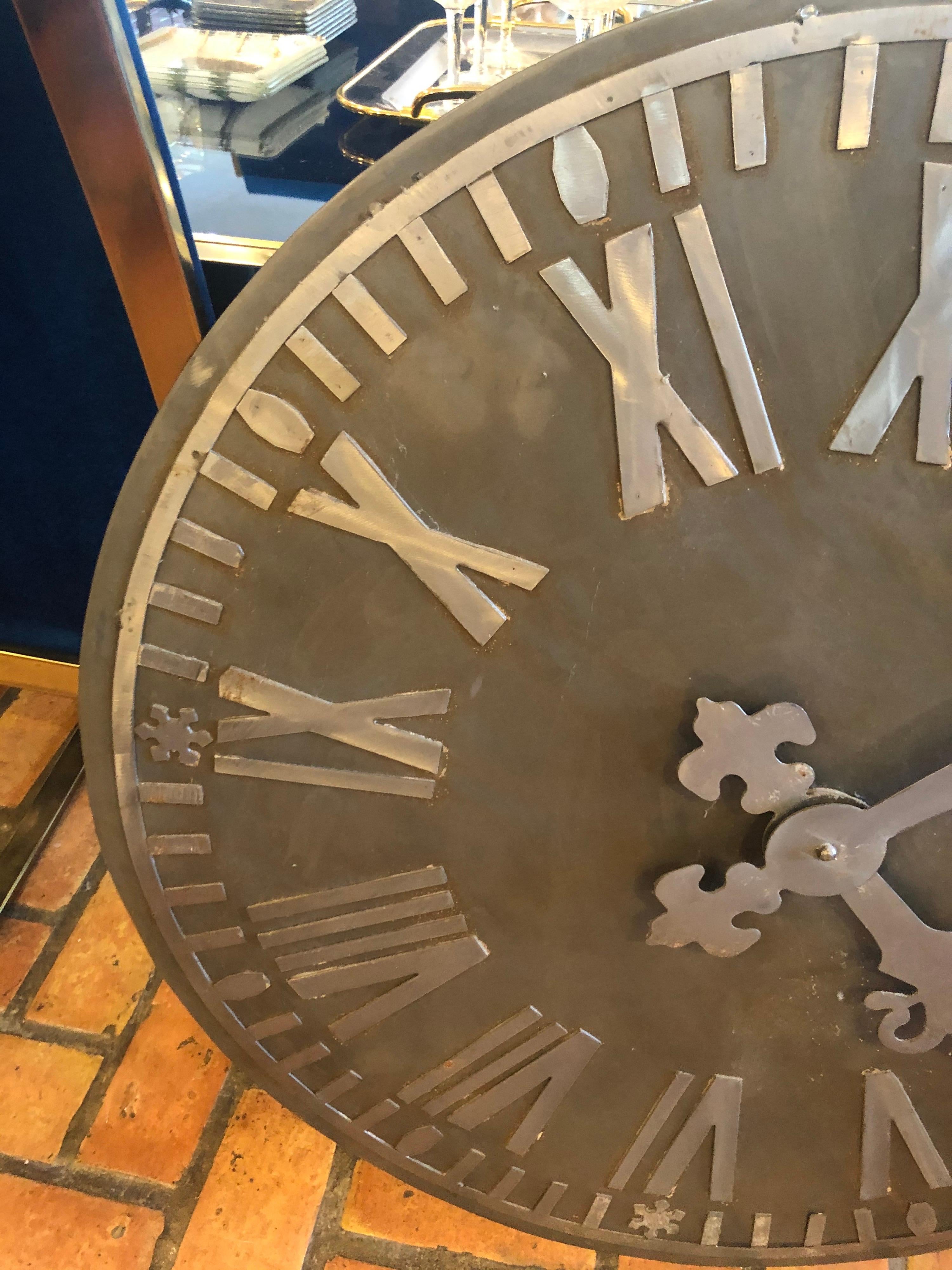 Large Decorative French Style Steel Wall Clock 6