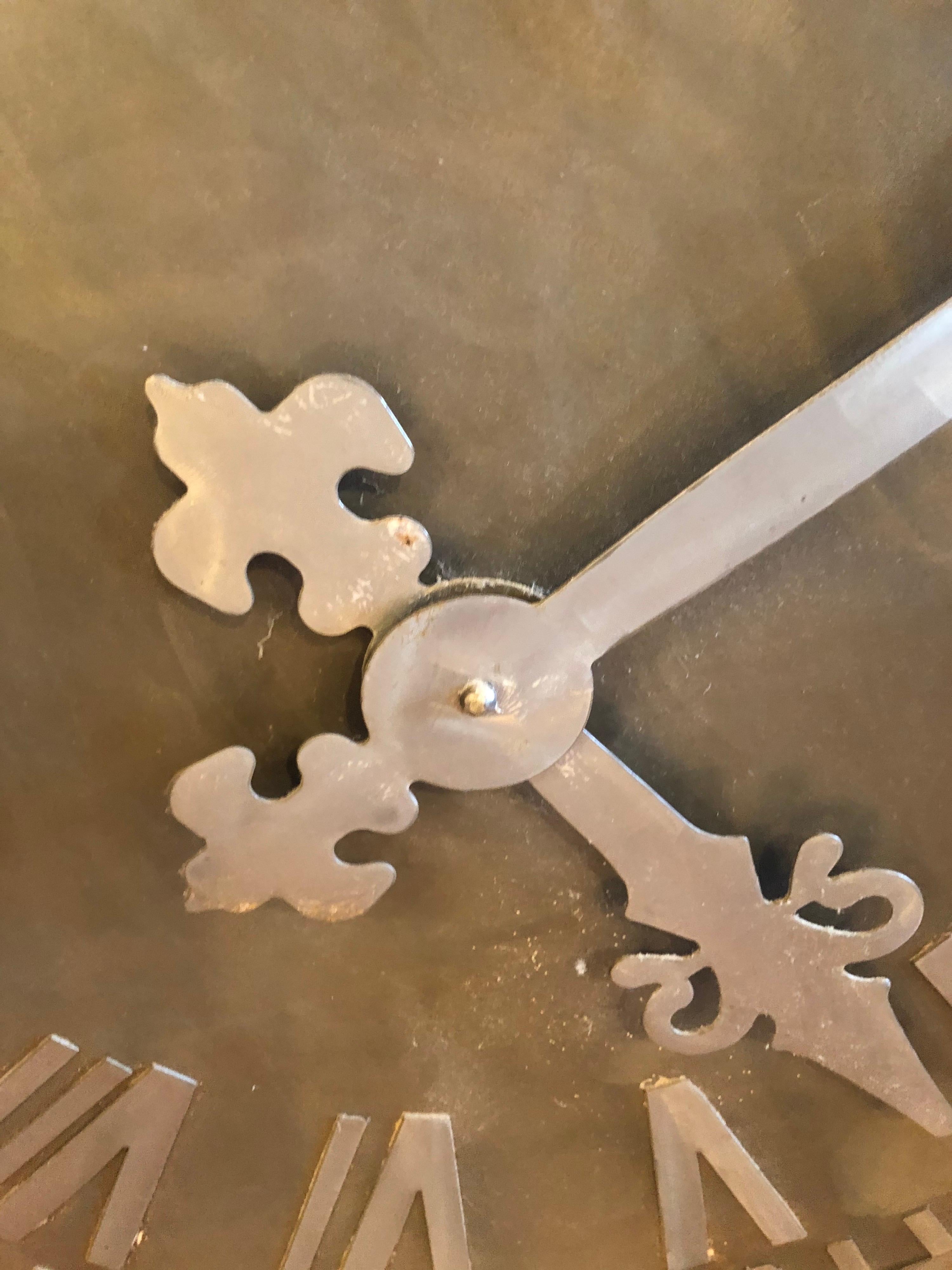 Large Decorative French Style Steel Wall Clock 7