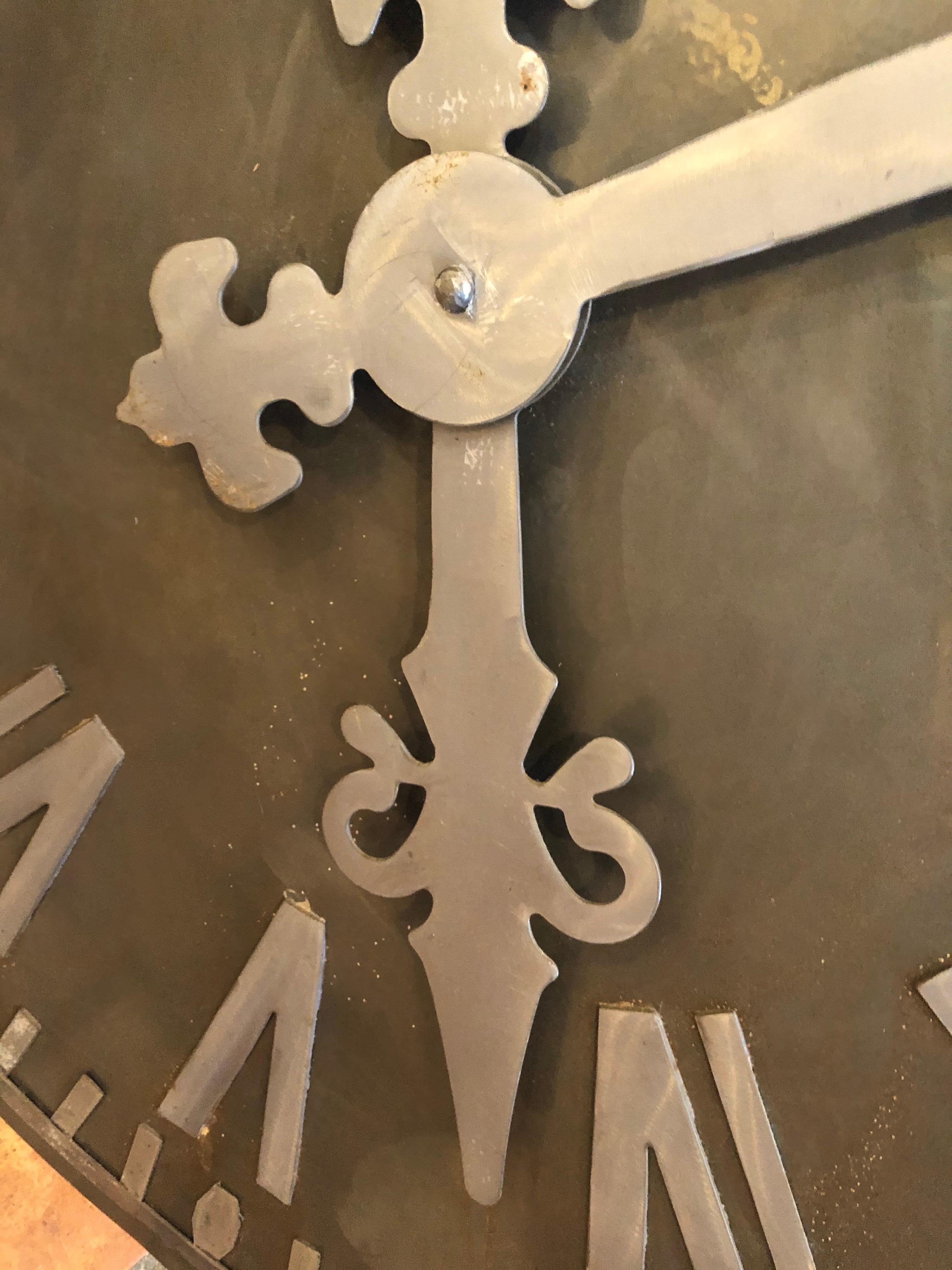 Large Decorative French Style Steel Wall Clock 9