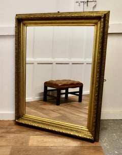 Large Decorative Gilt Wall Mirror This Is a Lovely Old Mirror