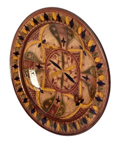 Large Decorative Glazed Moroccan Bowl