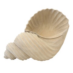 Large Decorative Hand Carved Shell