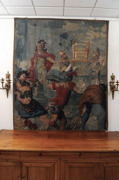 Large Decorative Hanging Canvas with Venetian Scene, 20th Century Italy