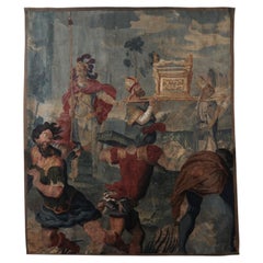 Large Decorative Hanging Canvas with Venetian Scene, 20th Century Italy