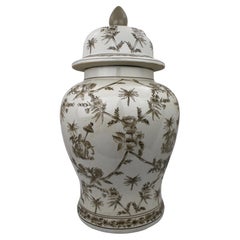 Vintage Large Decorative India Jane Lidded Jar