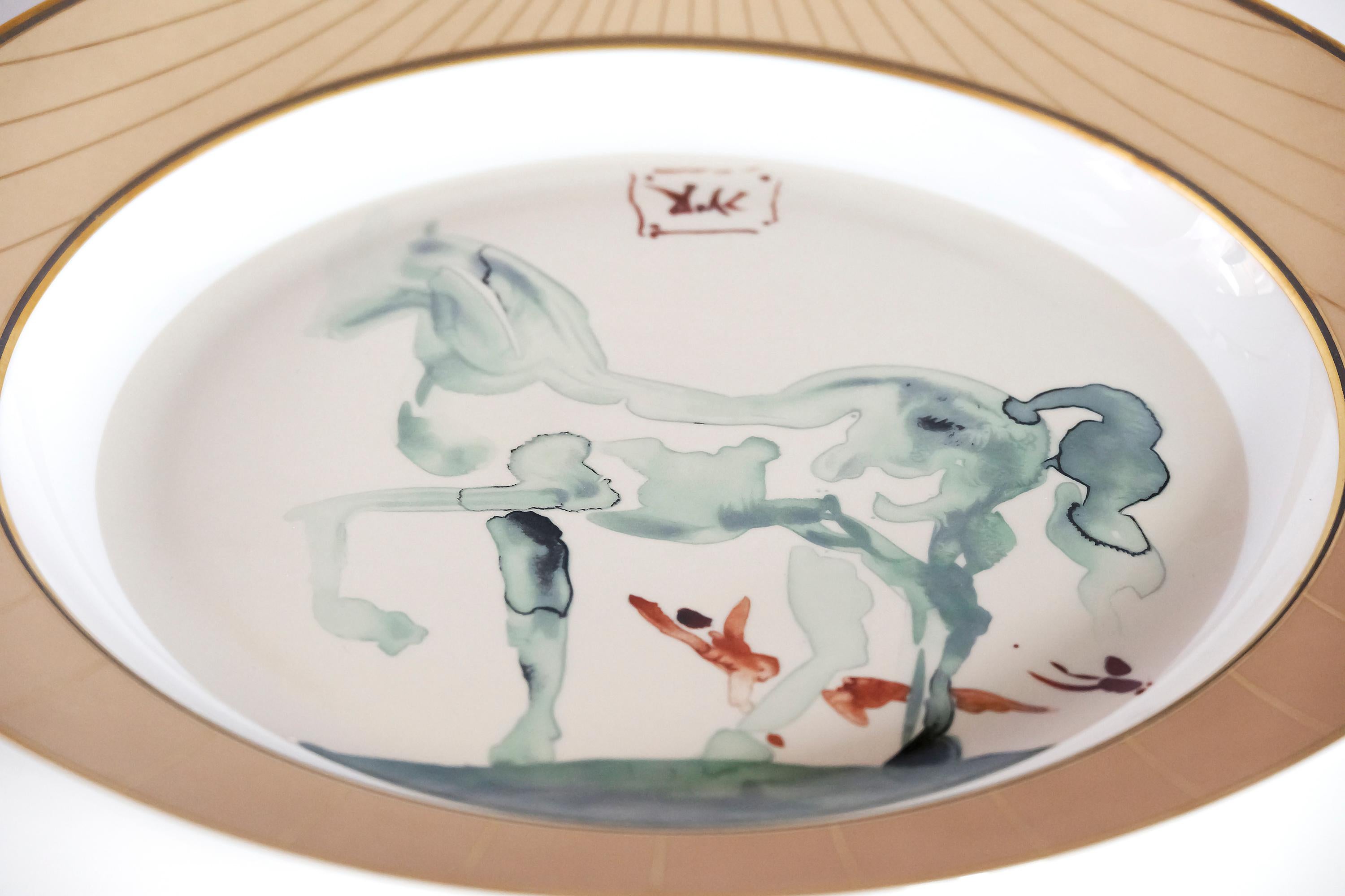 Spanish Large Decorative Limited Edition Salvador Dali Porcelain Plate For Sale