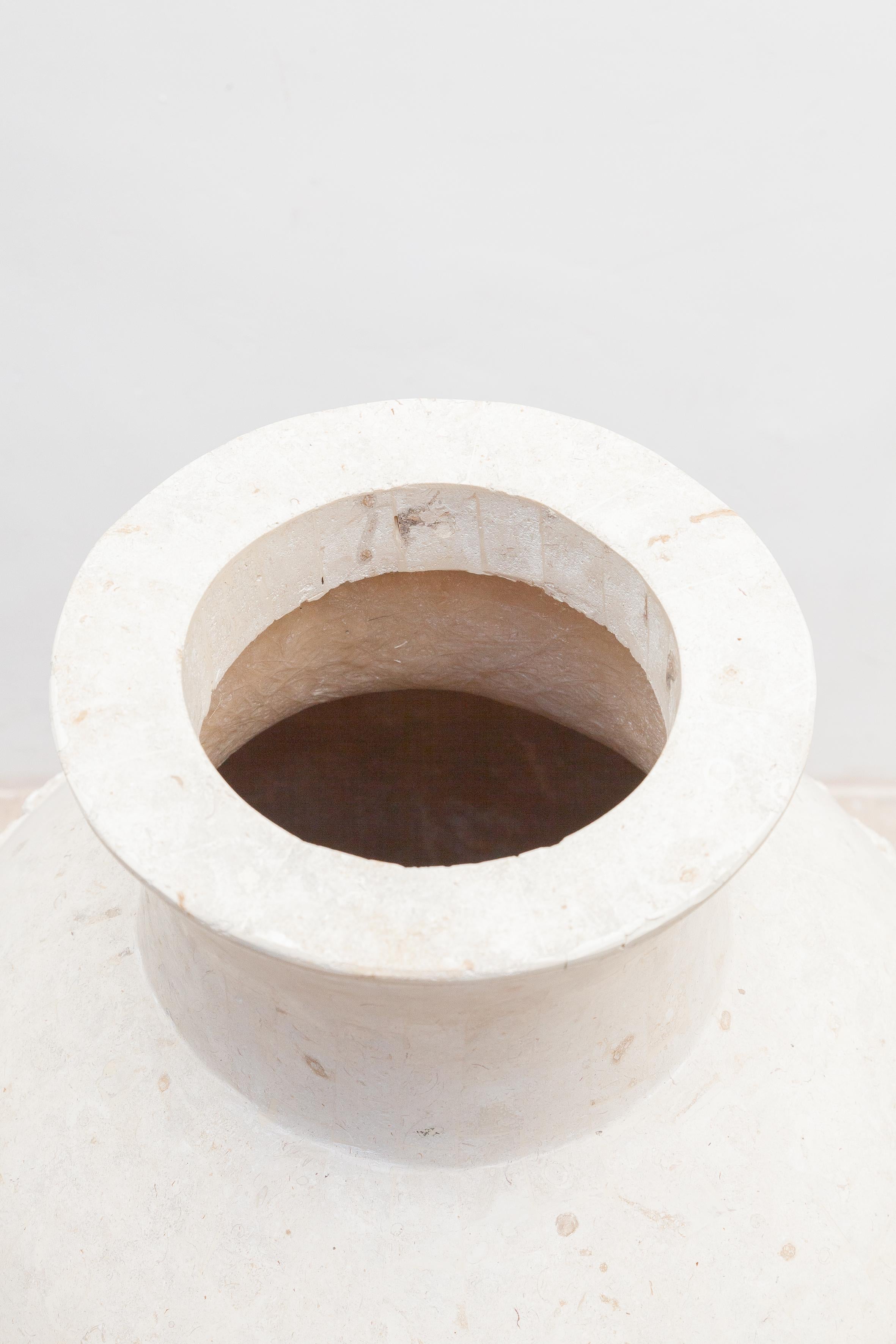 large stone vases