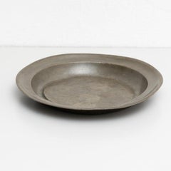 Grand plateau décoratif en métal, circa 1950