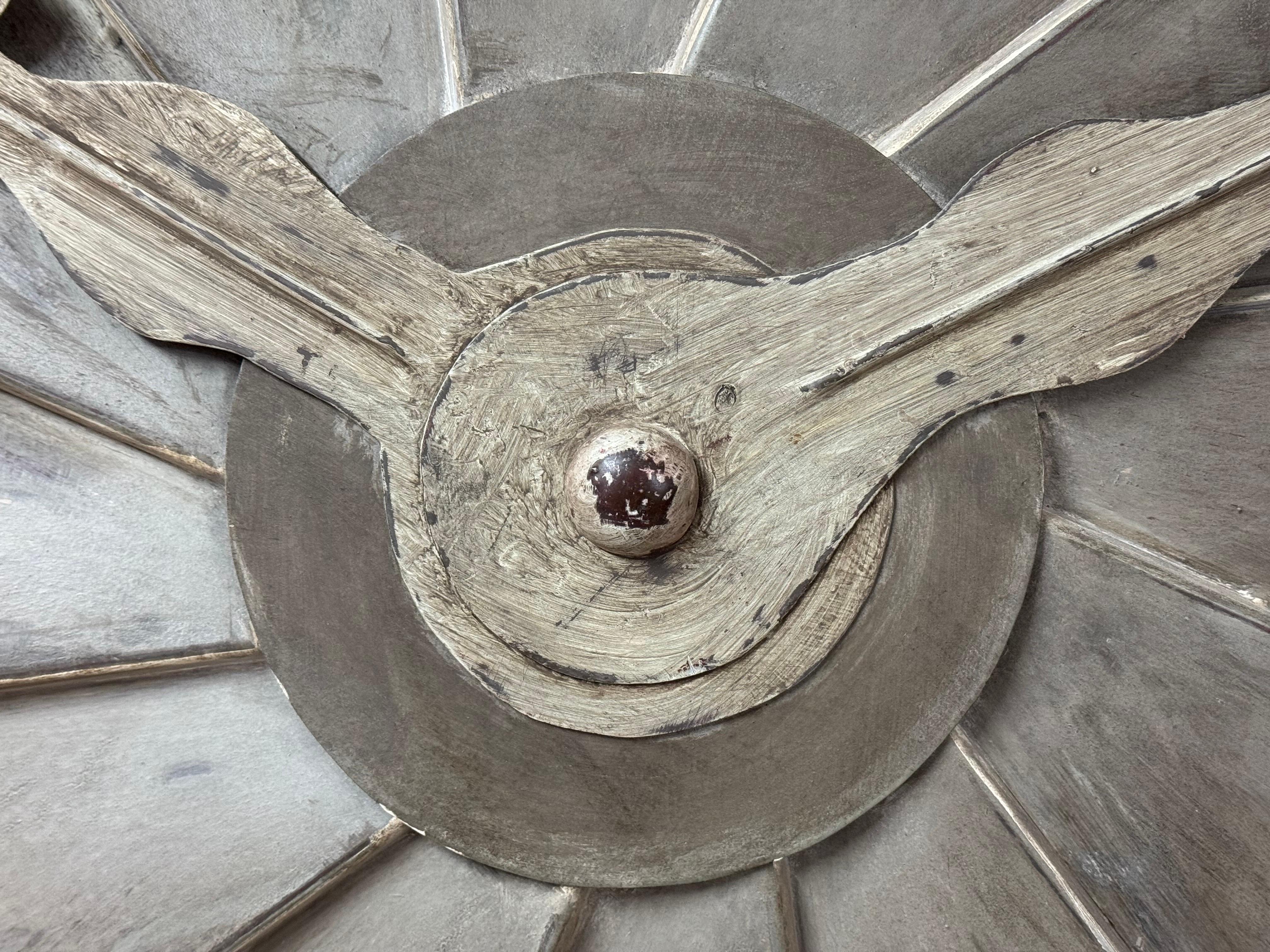 Large Decorative Metal Wall Clock For Sale 12