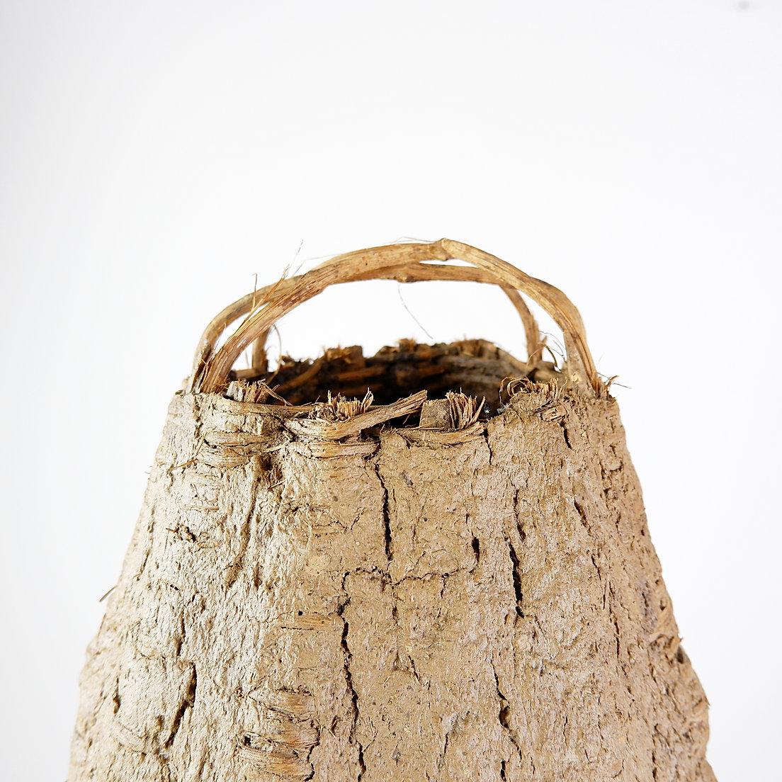 Grande cage de hive traditionnelle ancienne en osier et « Torchis » en vente 3