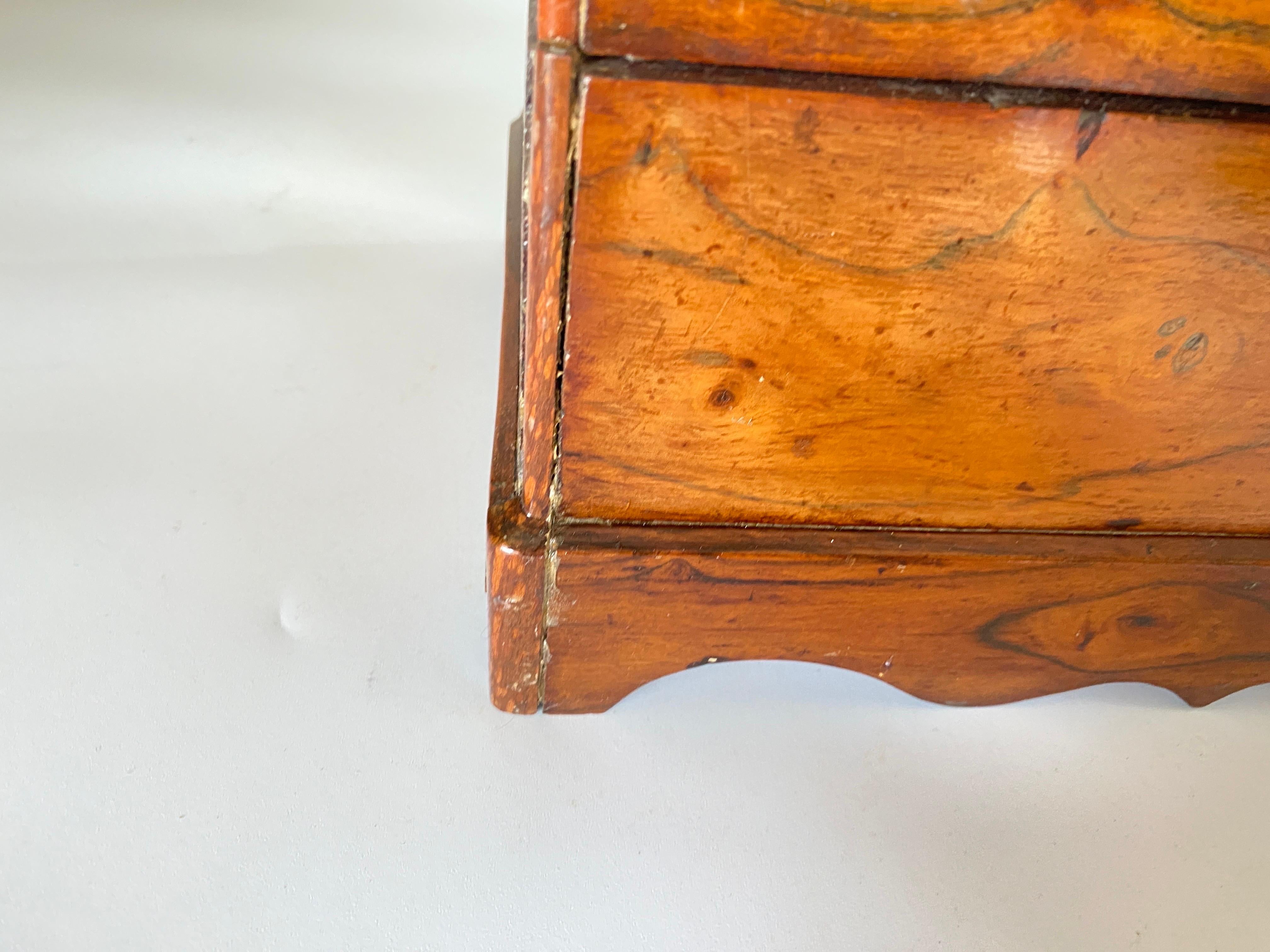 Grande boîte décorative ou à bijoux, en bois, Angleterre, 19ème siècle en vente 6