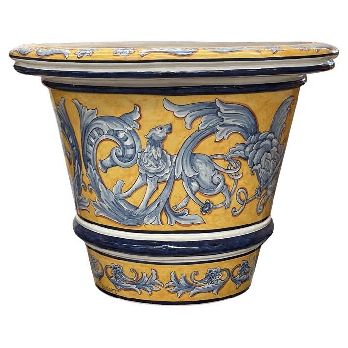 Grande poterie décorative pour jardinière de Gerden XXe siècle en vente