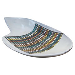 Grande assiette décorative de Roger Capron (années 1950)