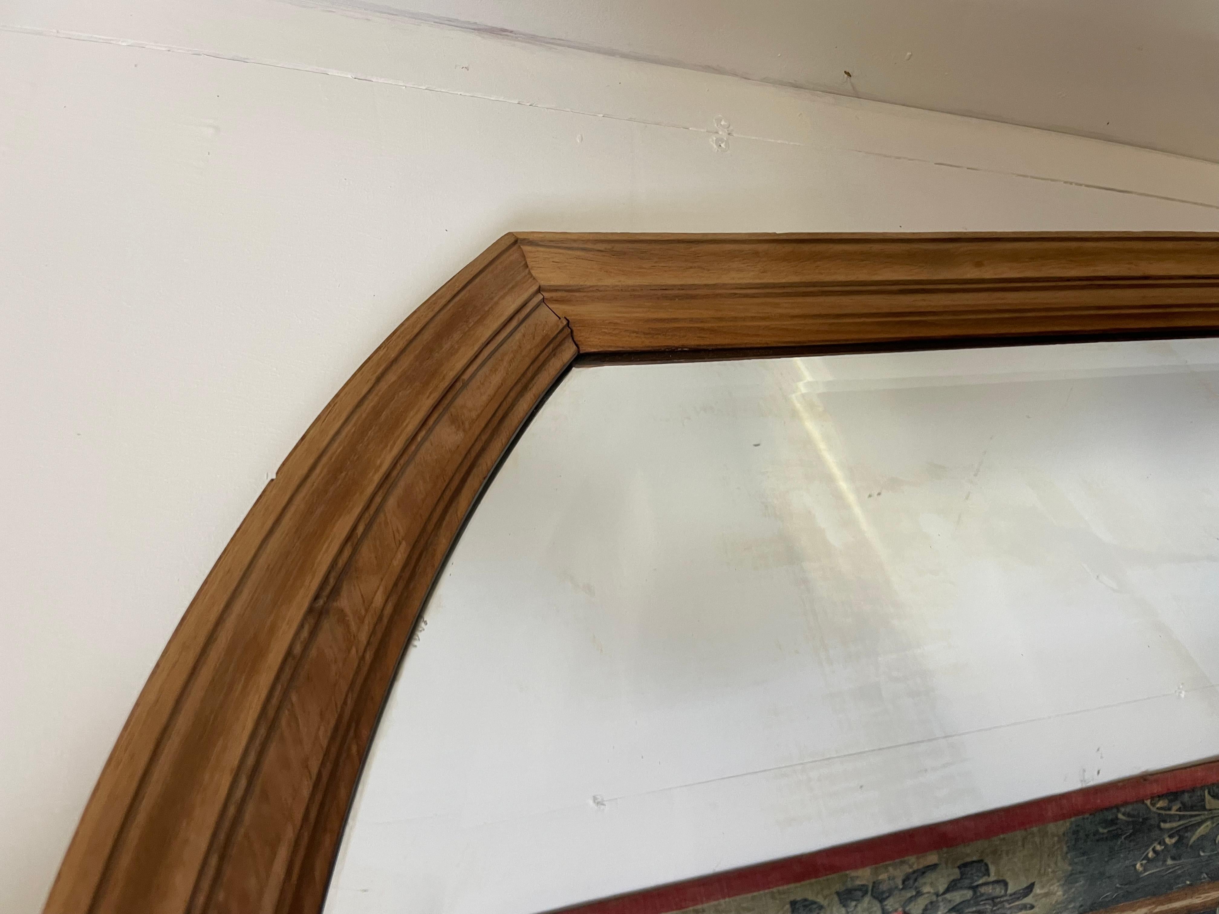 Large decorative raw walnut full length wall mirror 3