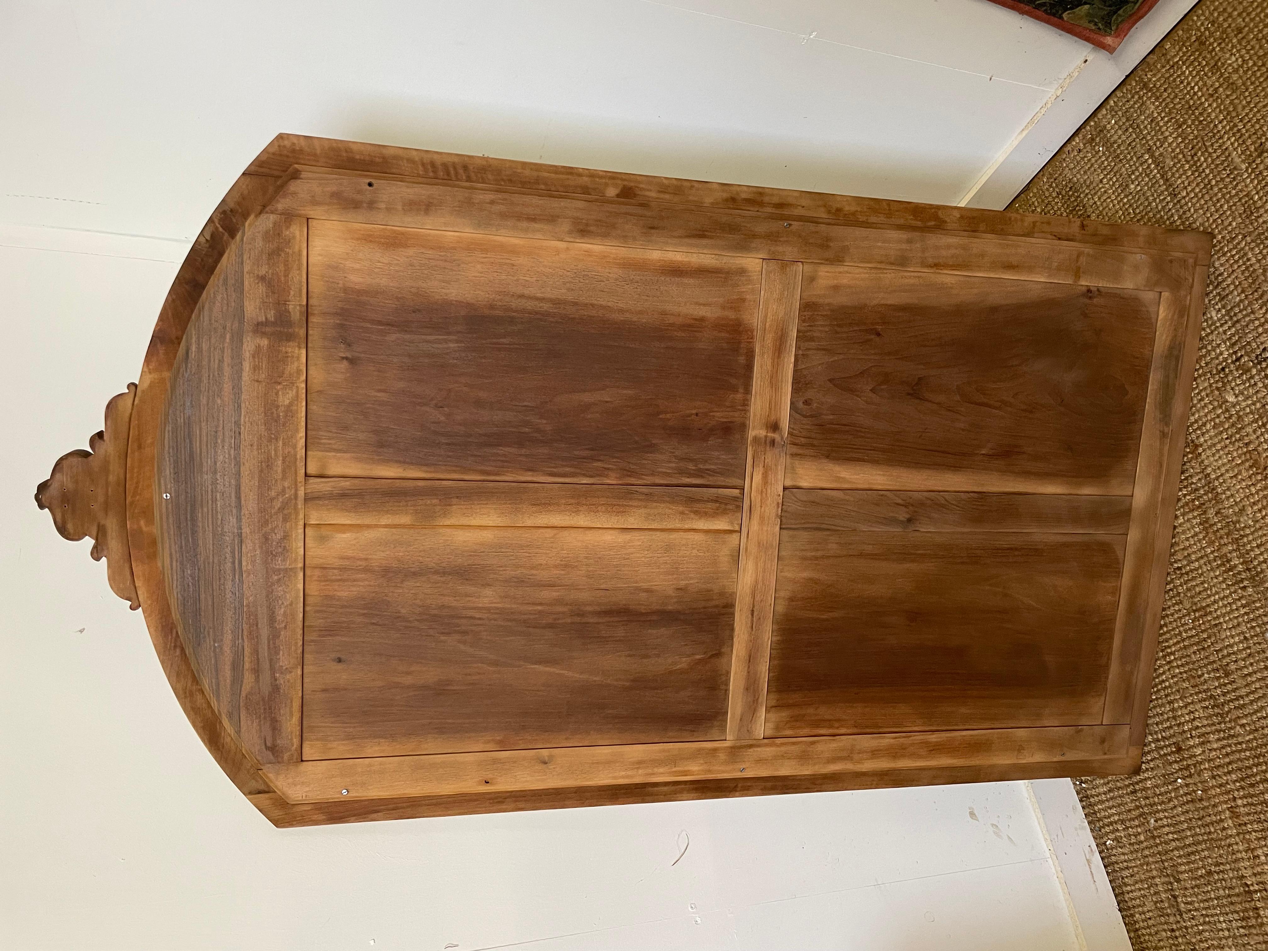 Large decorative raw walnut full length wall mirror 4