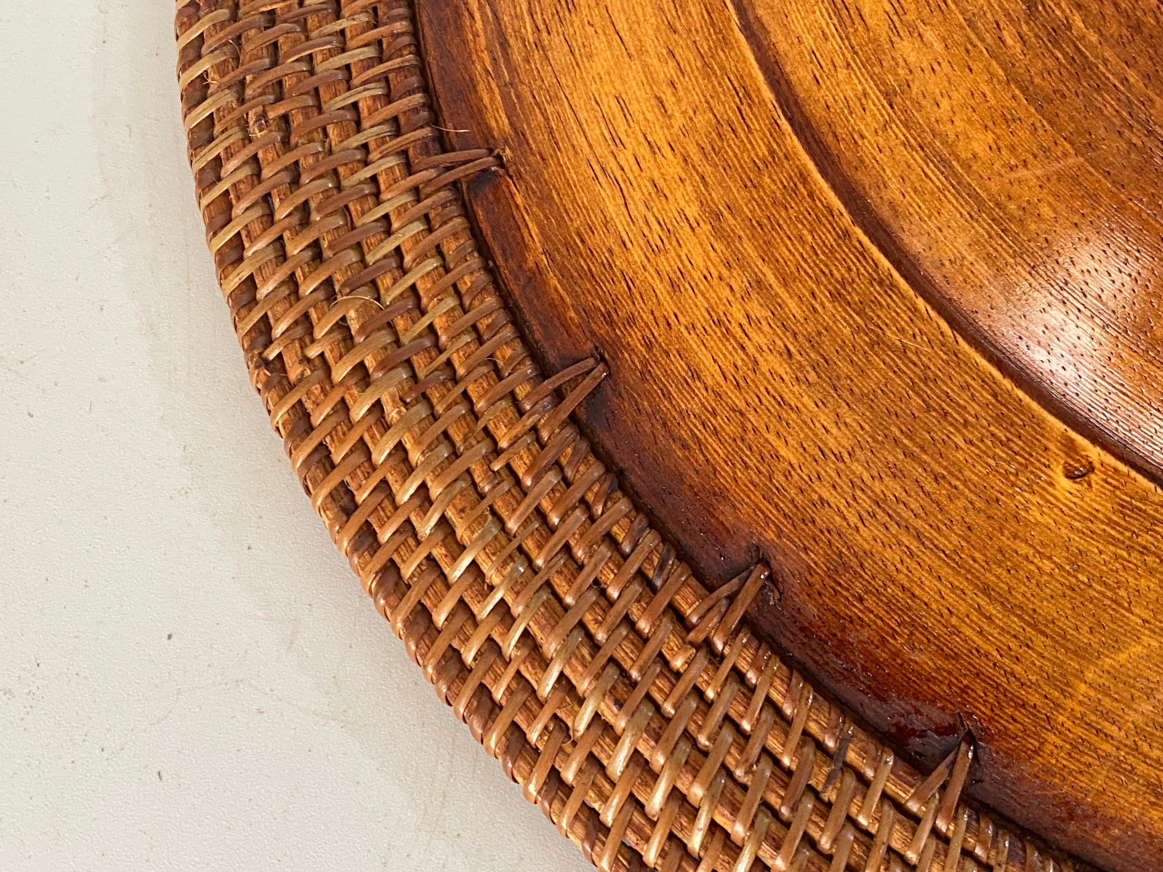 antique wooden plates