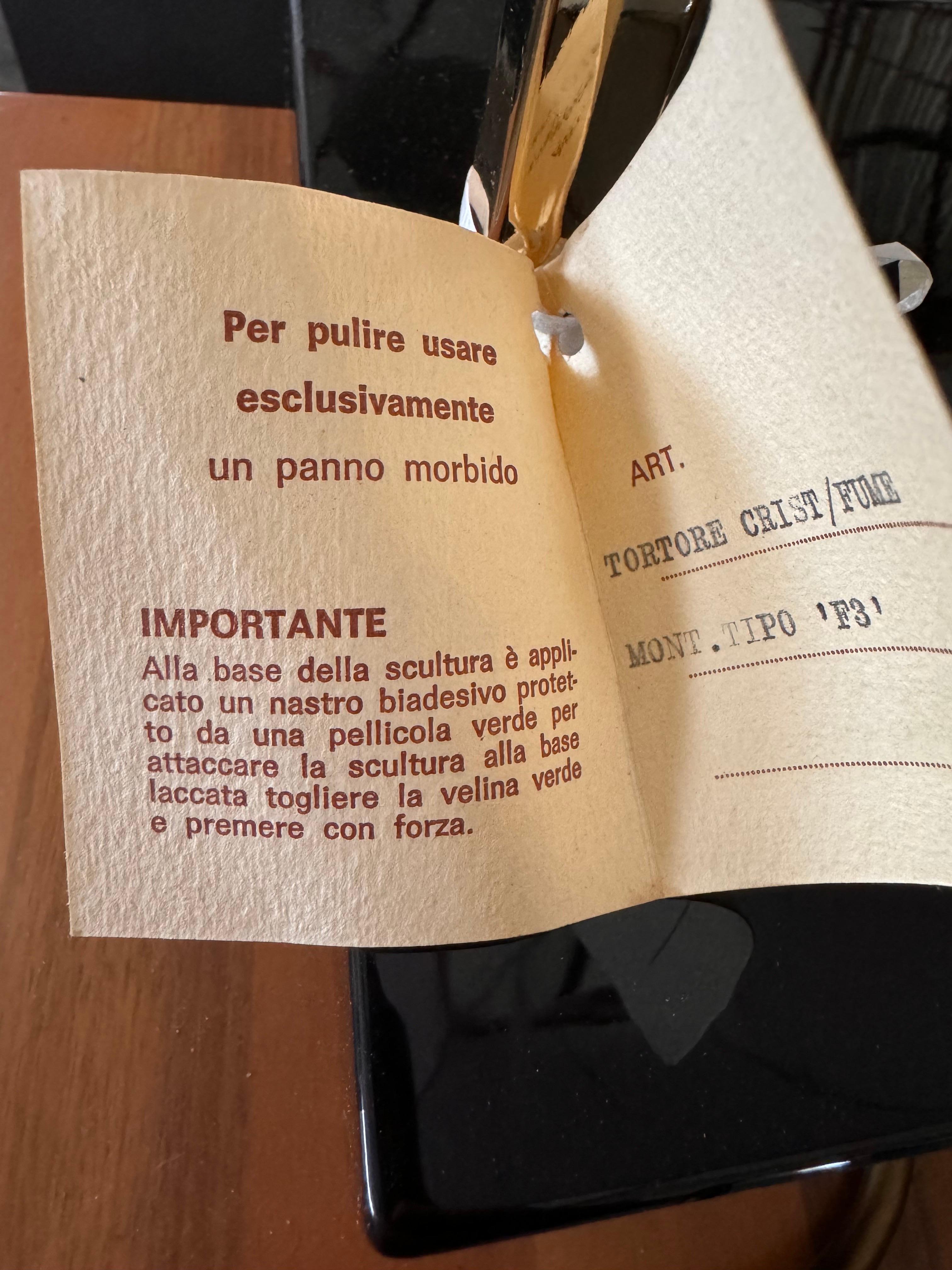 Grande lampada da tavolo decorativa di Gio Batta, Italia, anni '80 2