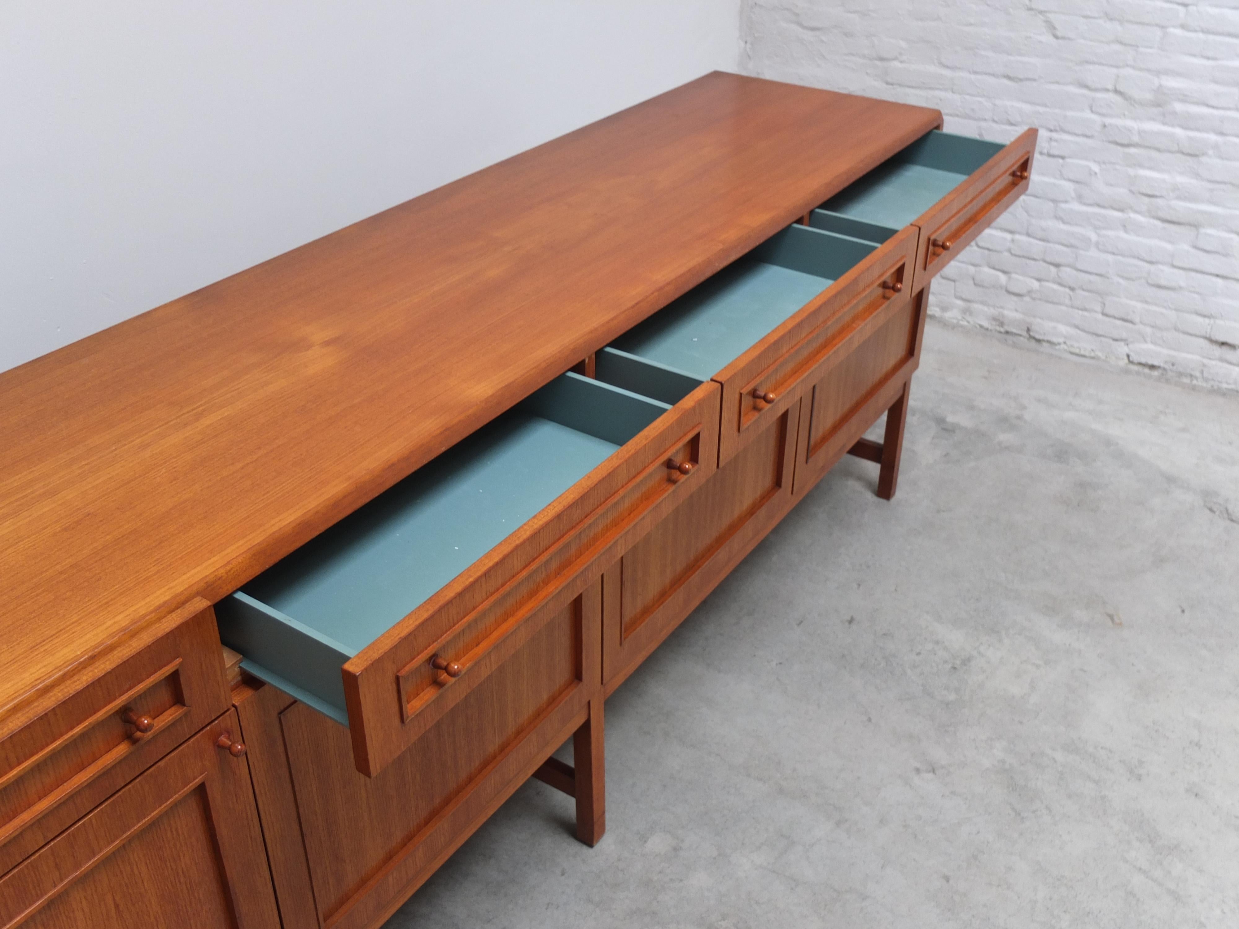 Large Decorative Sideboard by Oswald Vermaercke for V-Form, 1966 For Sale 5
