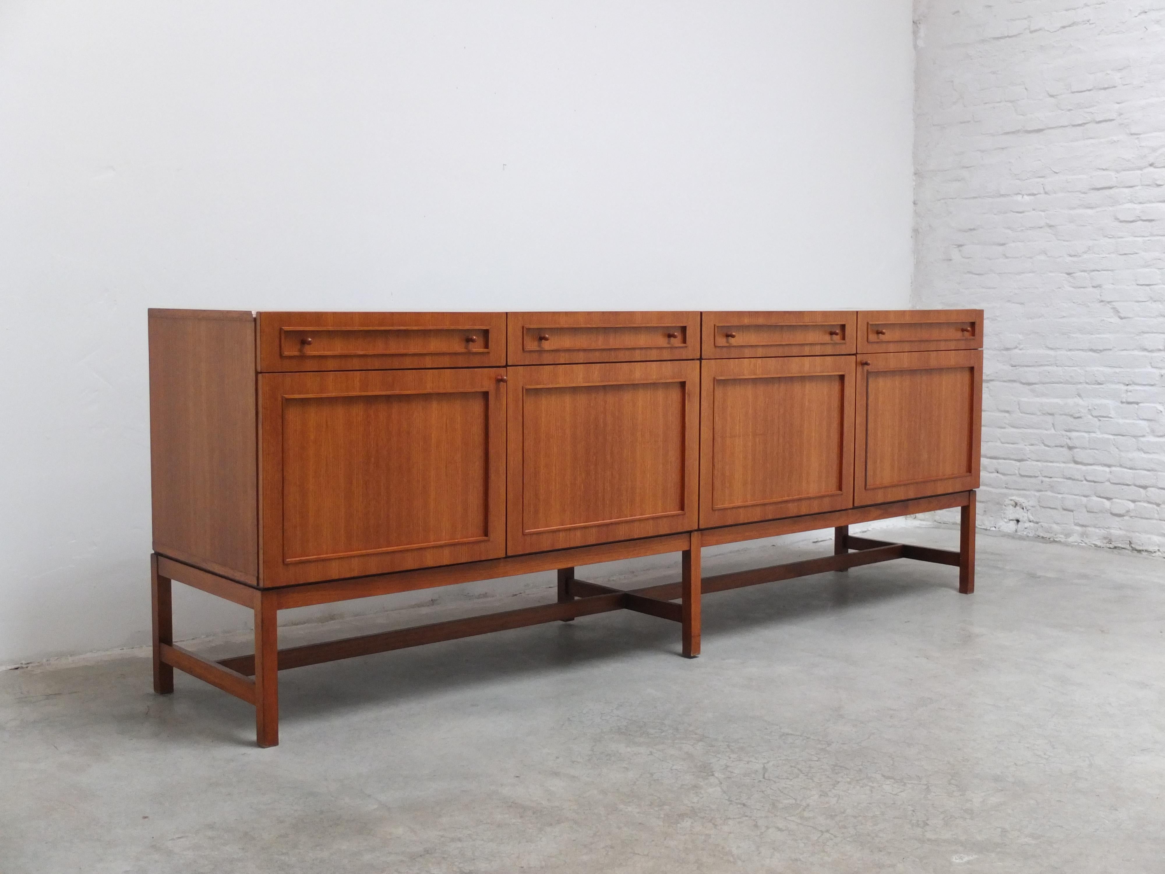 20th Century Large Decorative Sideboard by Oswald Vermaercke for V-Form, 1966 For Sale