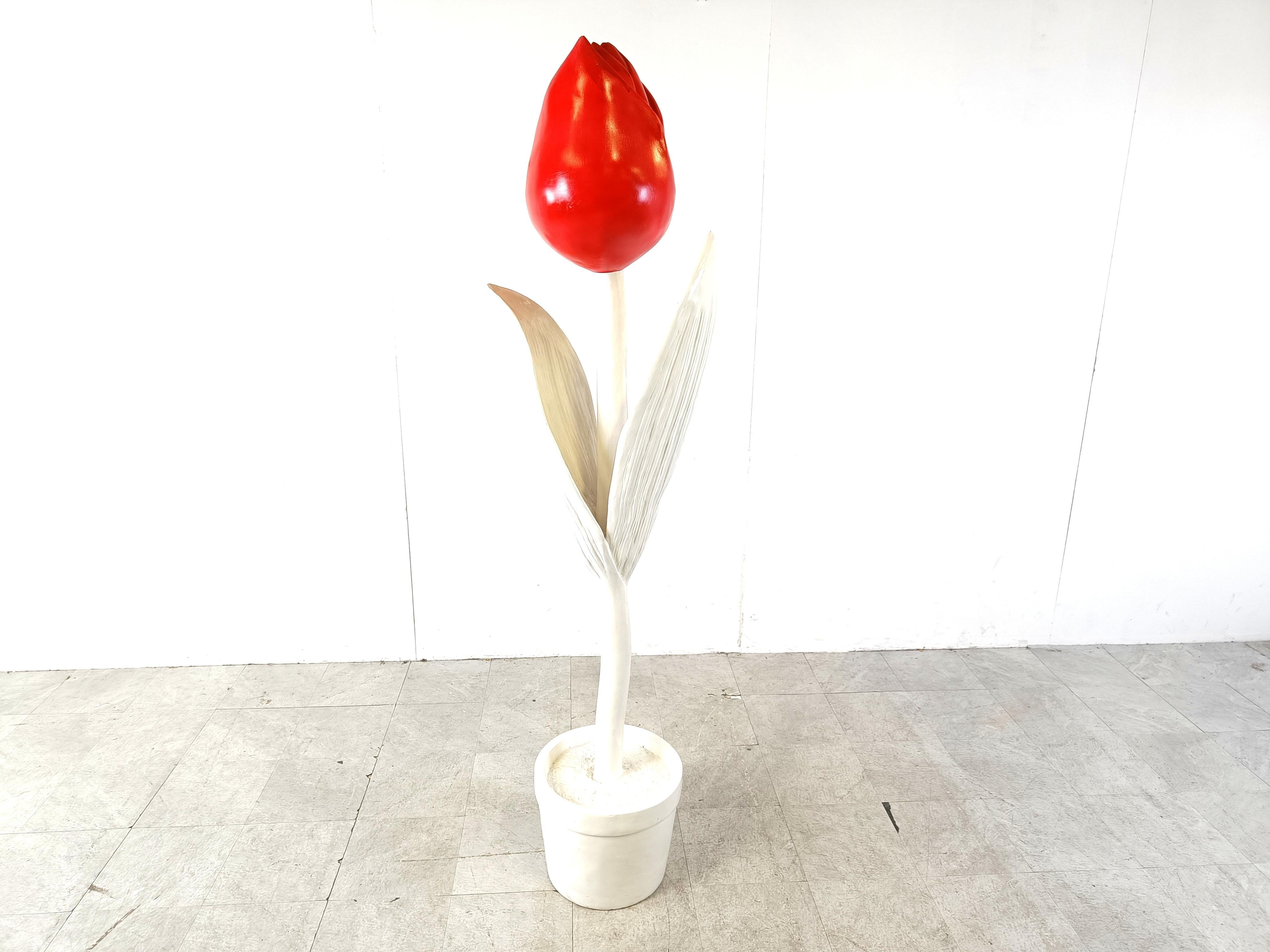 Modern Large decorative tulip, 2m long For Sale