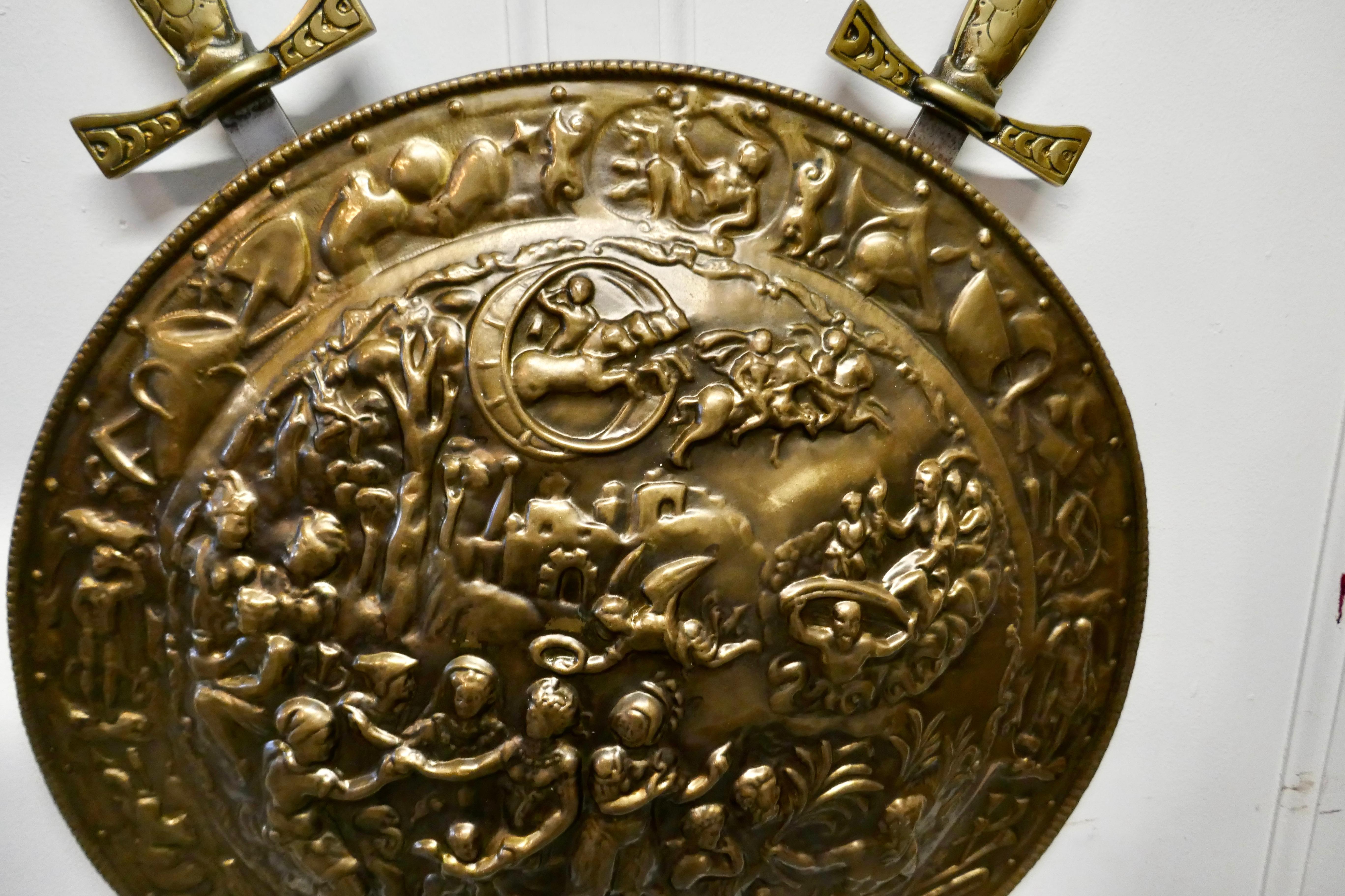 sword shield wall decoration