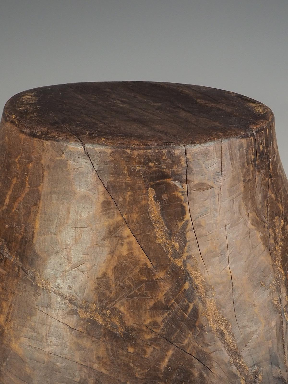 Large Decorative Wooden Carved Friut Bowl For Sale 4