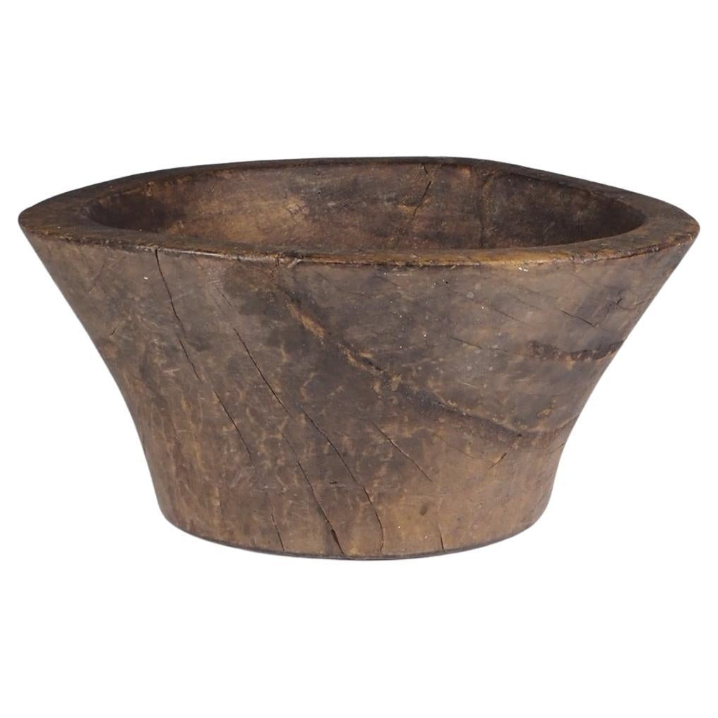 Gran cuenco decorativo de madera tallada Friut