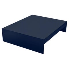 Large Deep Blue Single Form Coffee Table in Aluminium - Customisable