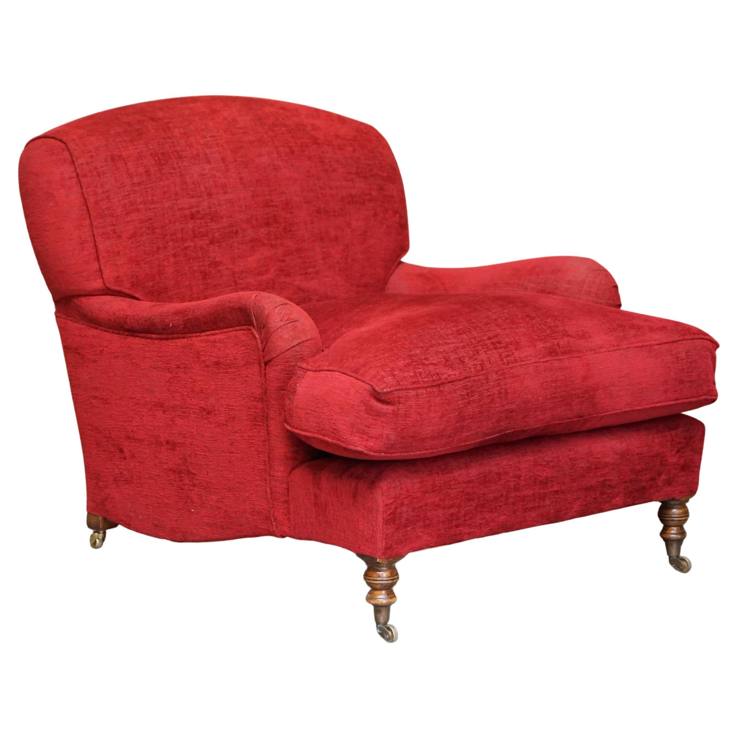 Large Deep Seat Smith Signature Scroll Arm Upholstery Armchair