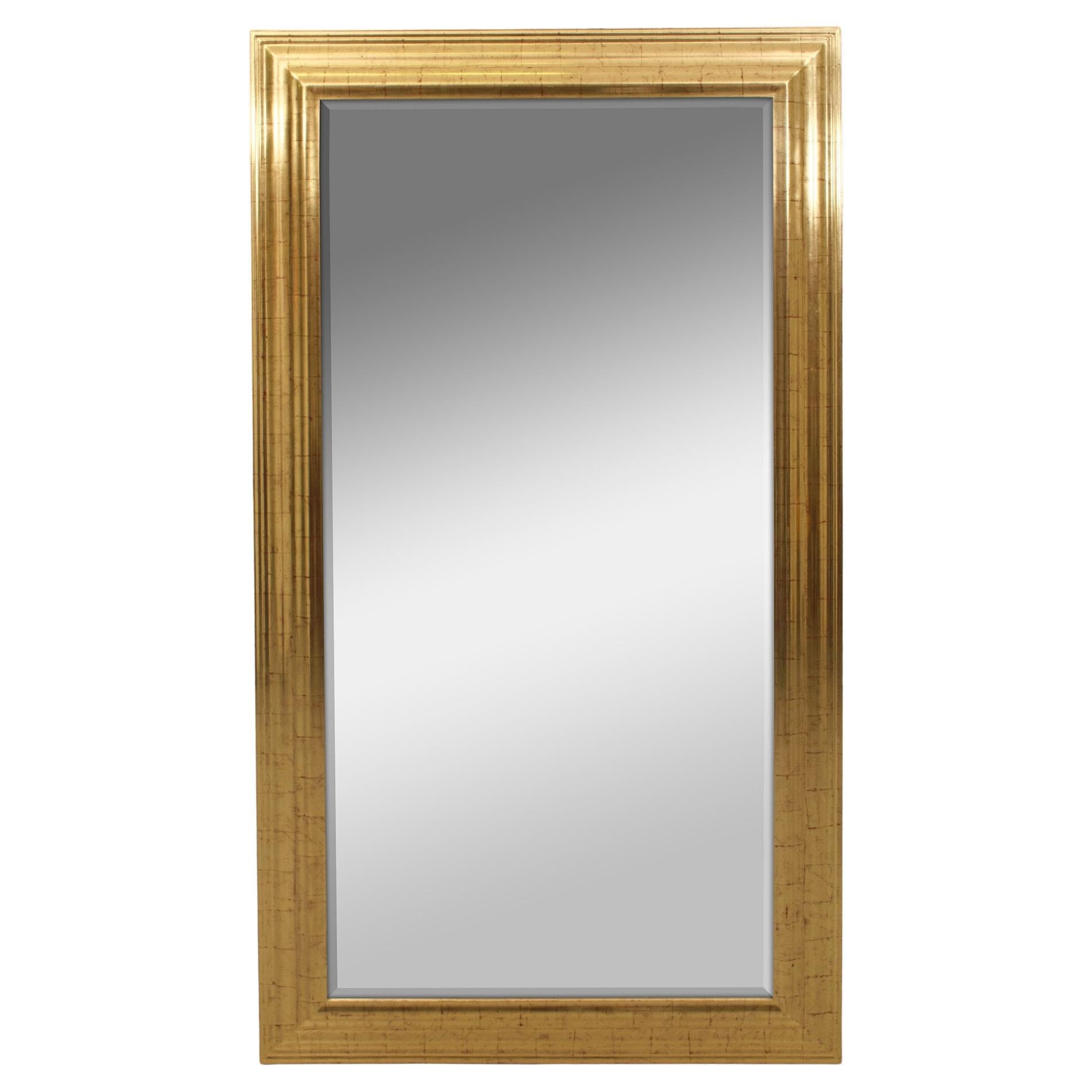 Large Deknudt Gold Wall Mirror 1970s Regency For Sale