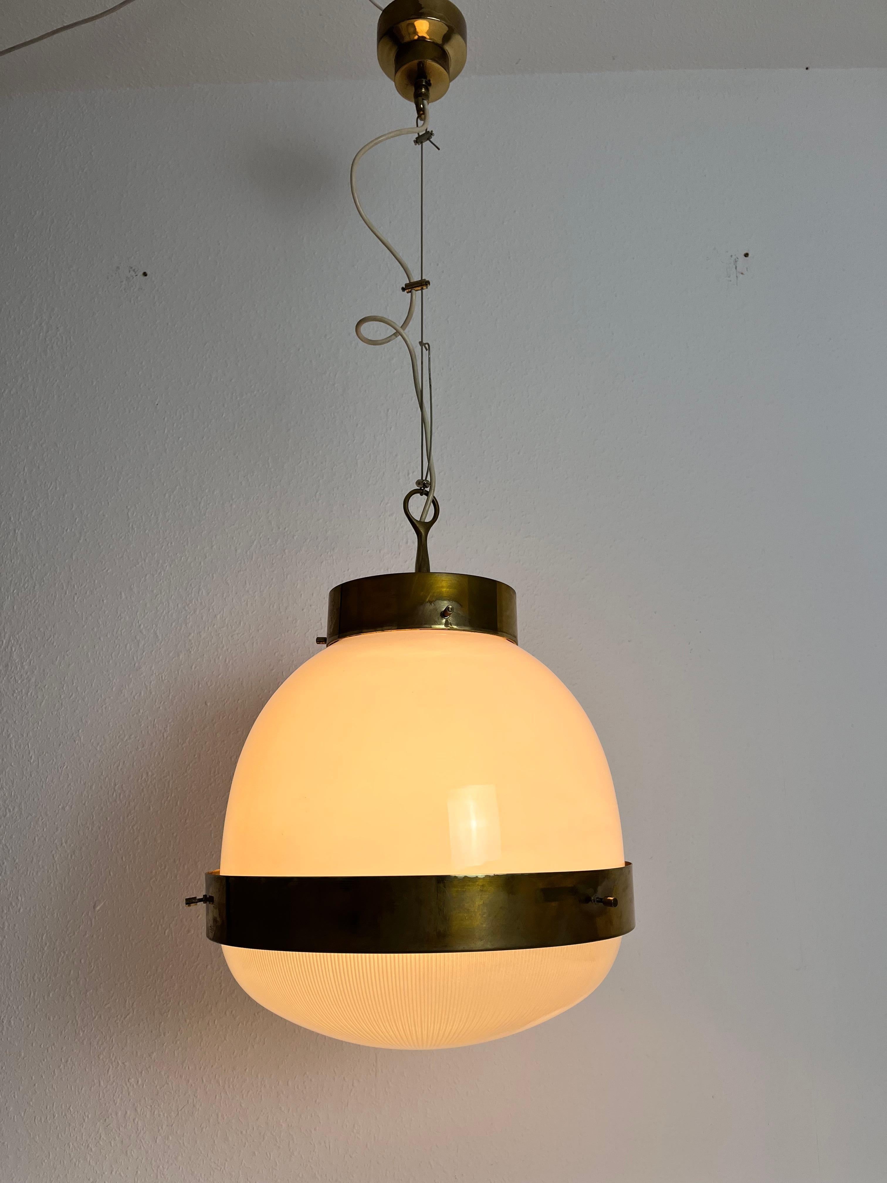 Large Delta Ceiling Lamp by Sergio Mazza for Artemide, 1960s For Sale 5