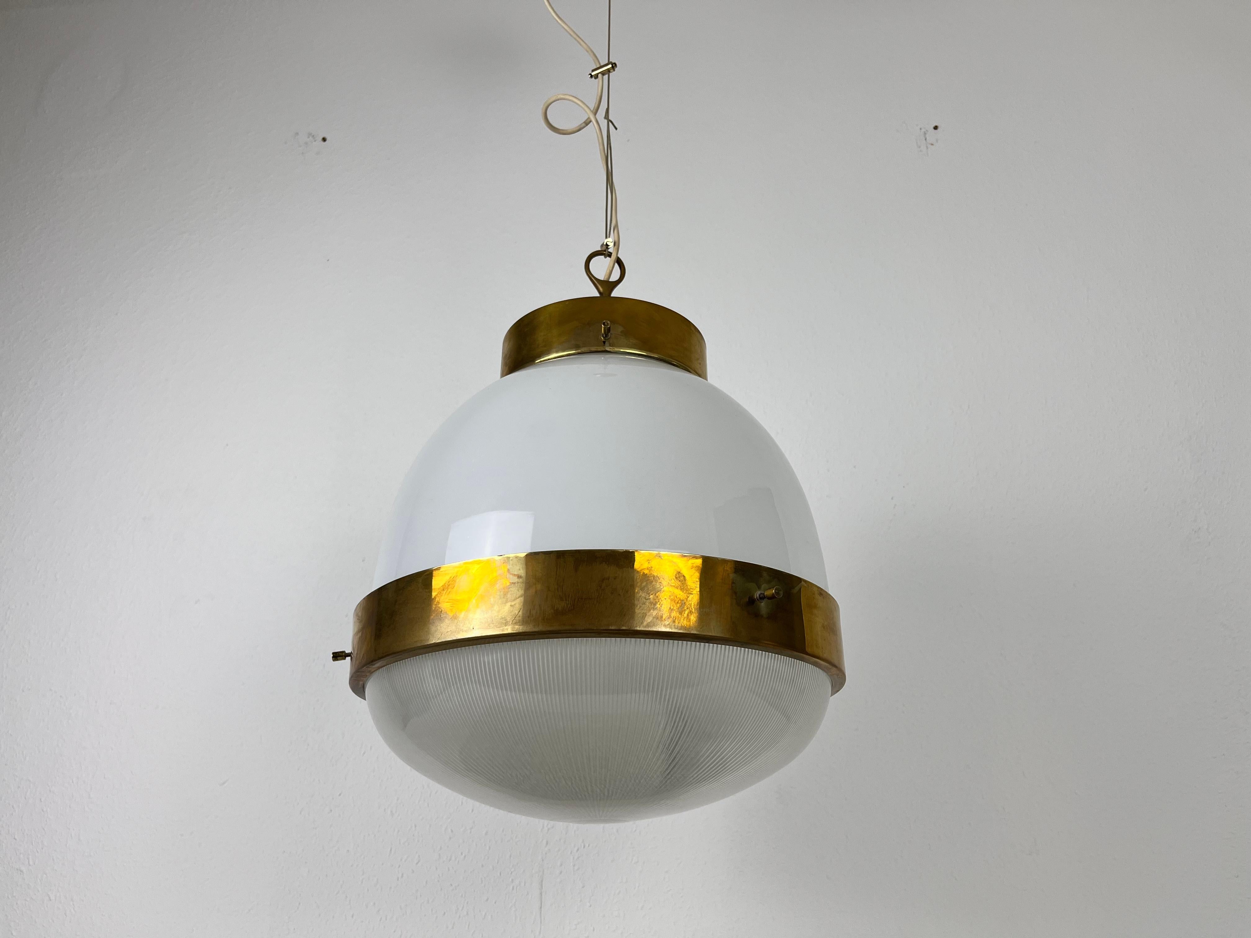 Large Delta Ceiling Lamp by Sergio Mazza for Artemide, 1960s For Sale 1