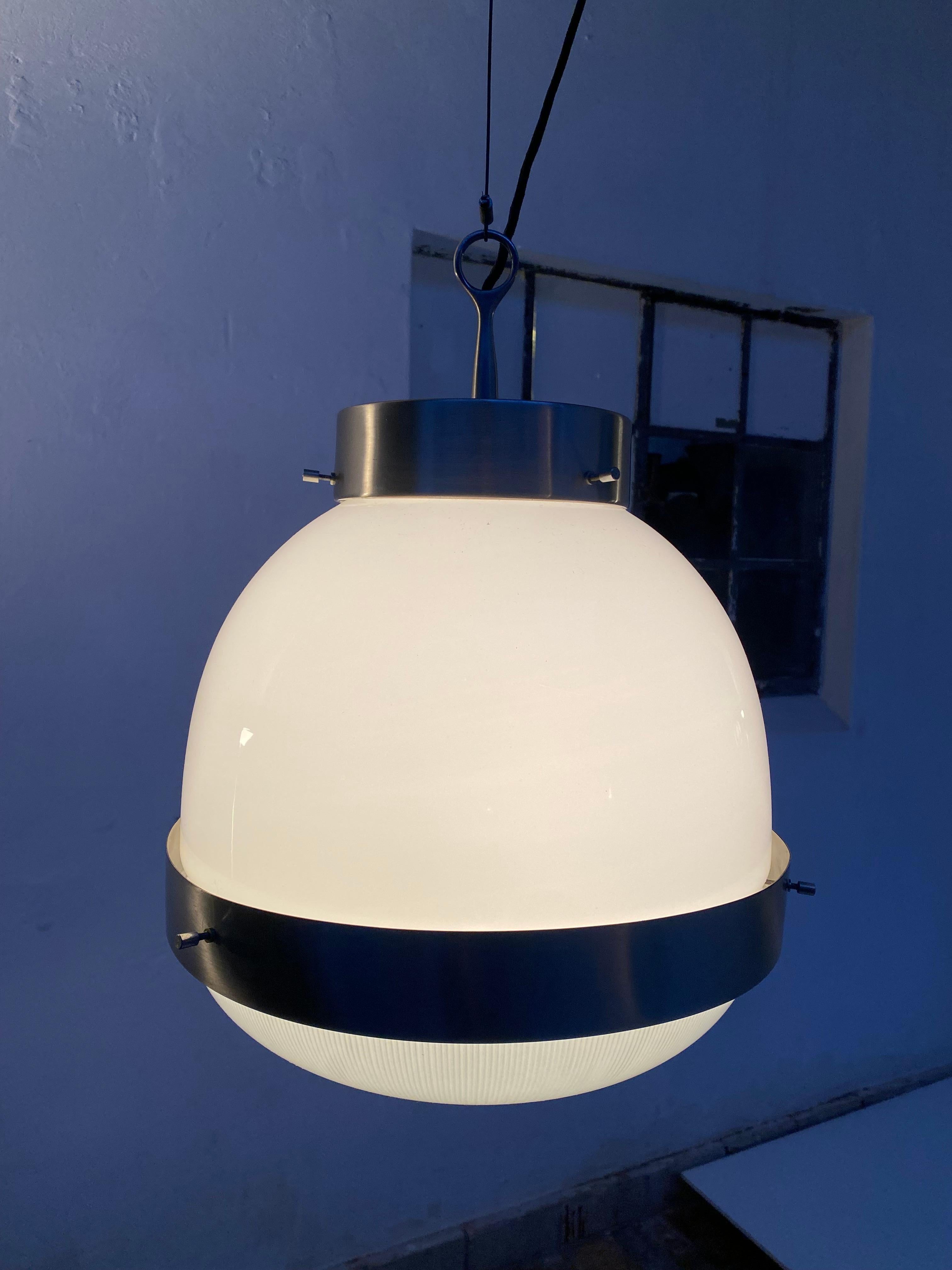 Large 'Delta' Pendant By Sergio Mazza for Artemide Italy 1960 For Sale 8