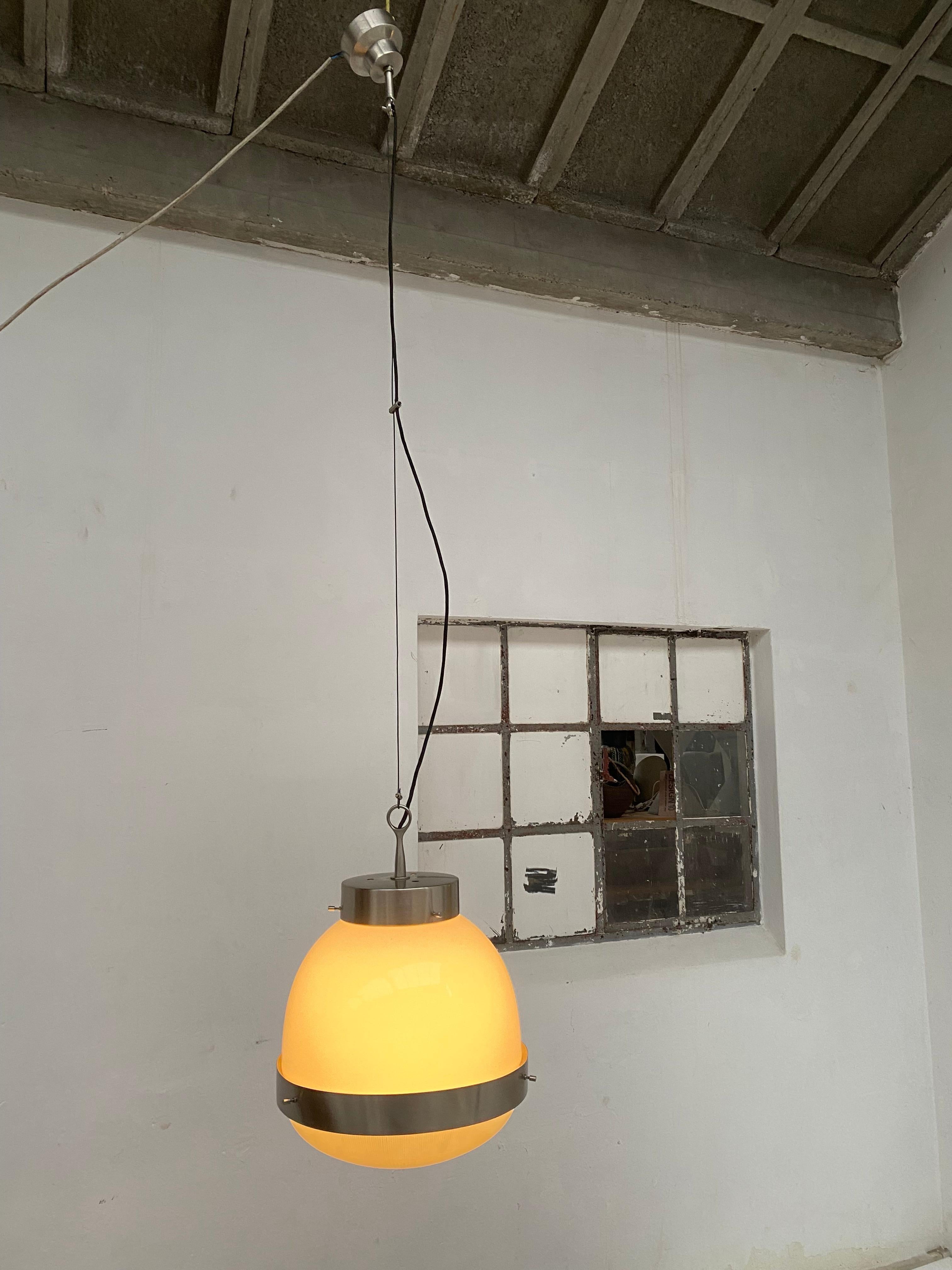 Large 'Delta' Pendant By Sergio Mazza for Artemide Italy 1960 For Sale 10