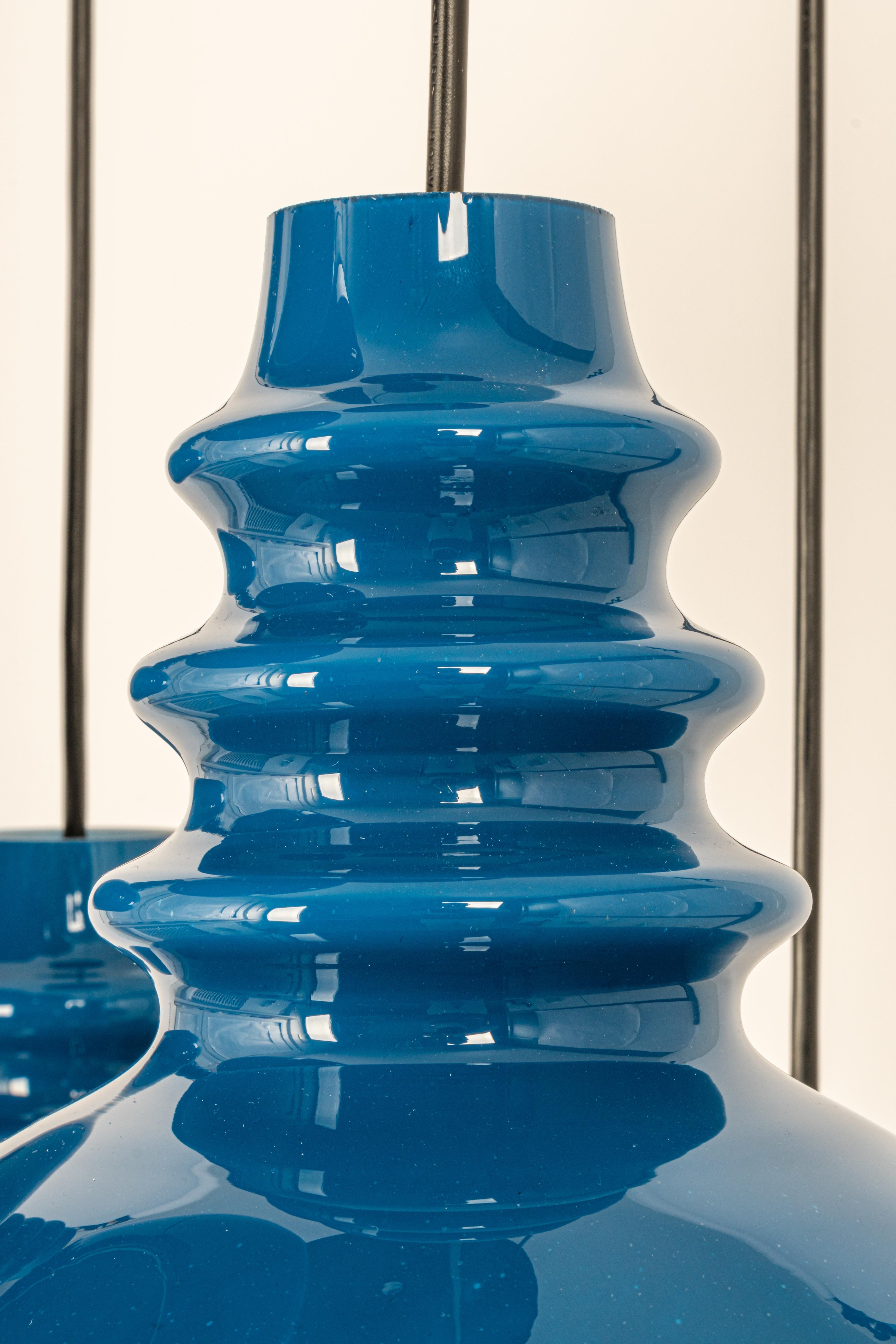 Fin du 20e siècle Grand lustre en verre cascade de designer pour Peill Putzler, Allemagne, 1970 en vente