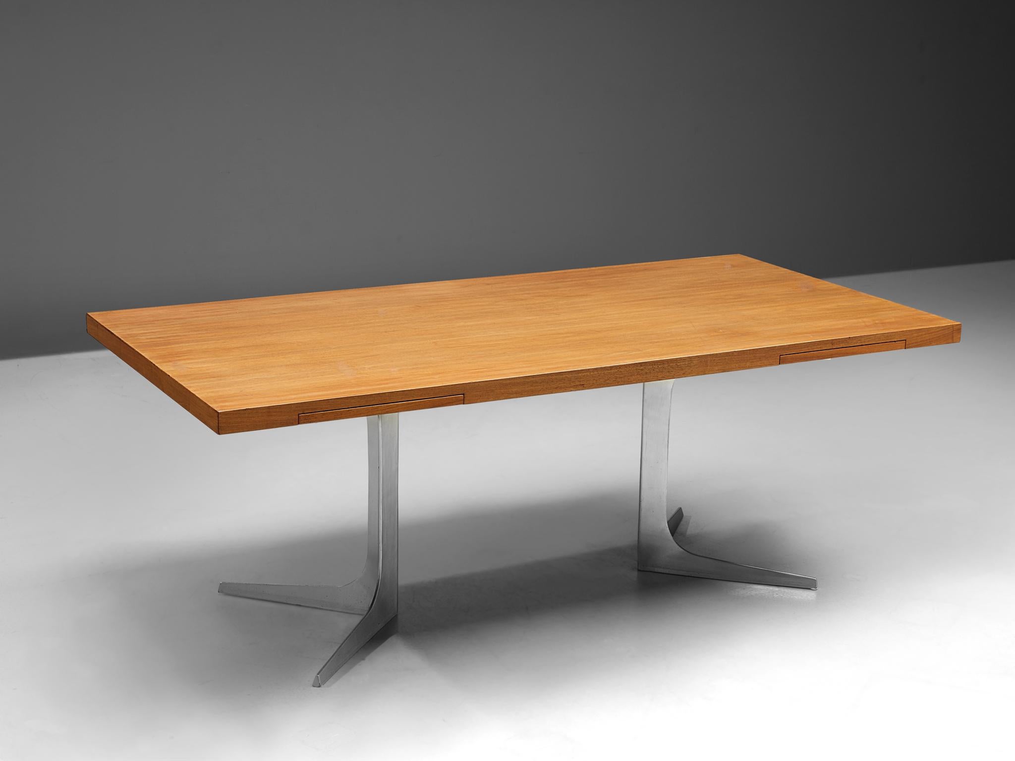 Mid-Century Modern Large Desk by Herbert Hirsche