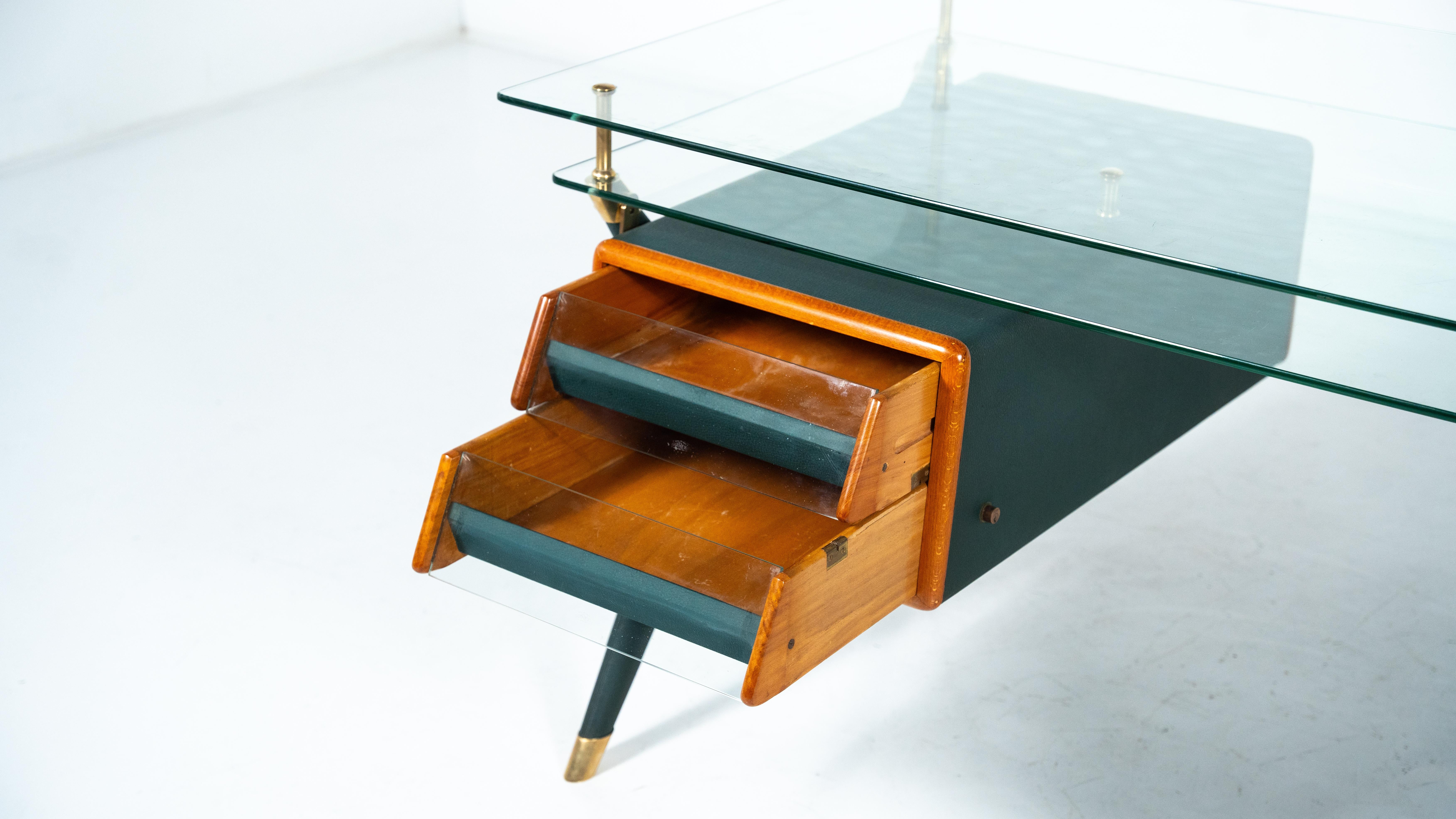 Escritorio grande de Silvio Berrone del edificio Bialetti, Omegna, Italia, 1955 en venta 5