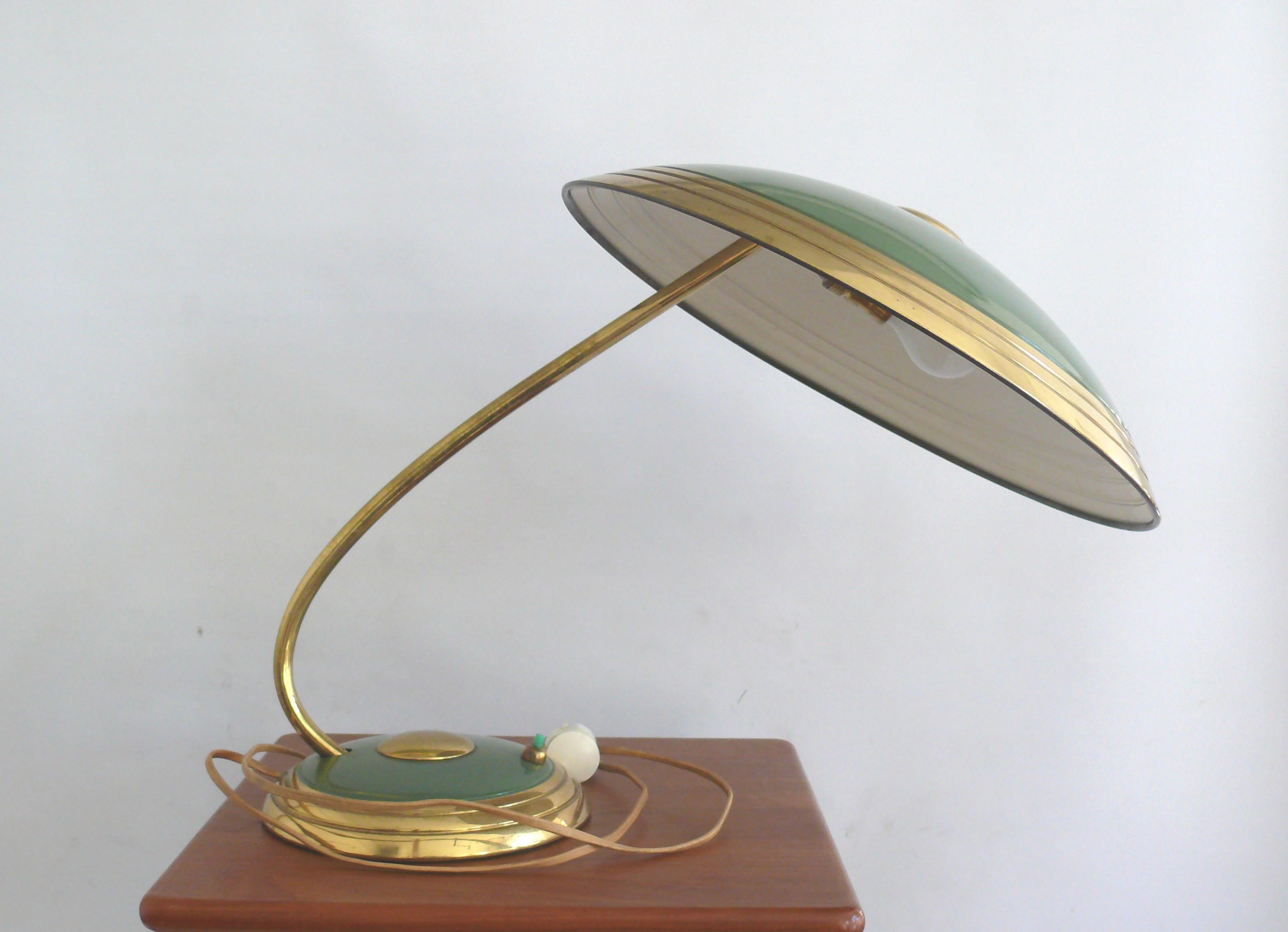 Grande lampada da scrivania del Mid Century di Helo Leuchten Germania, anni '50 in vendita 7