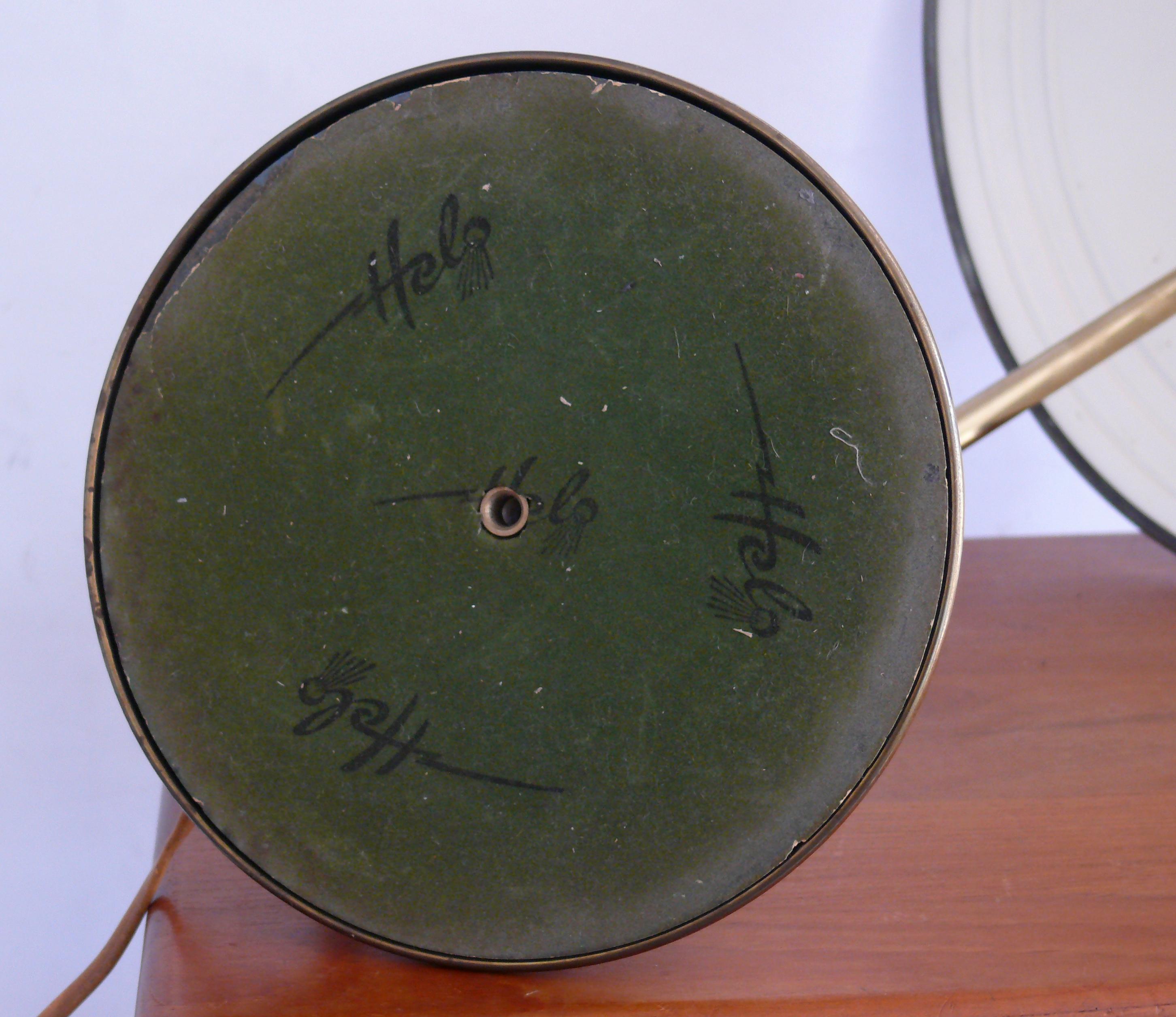 Grande lampada da scrivania del Mid Century di Helo Leuchten Germania, anni '50 in vendita 9