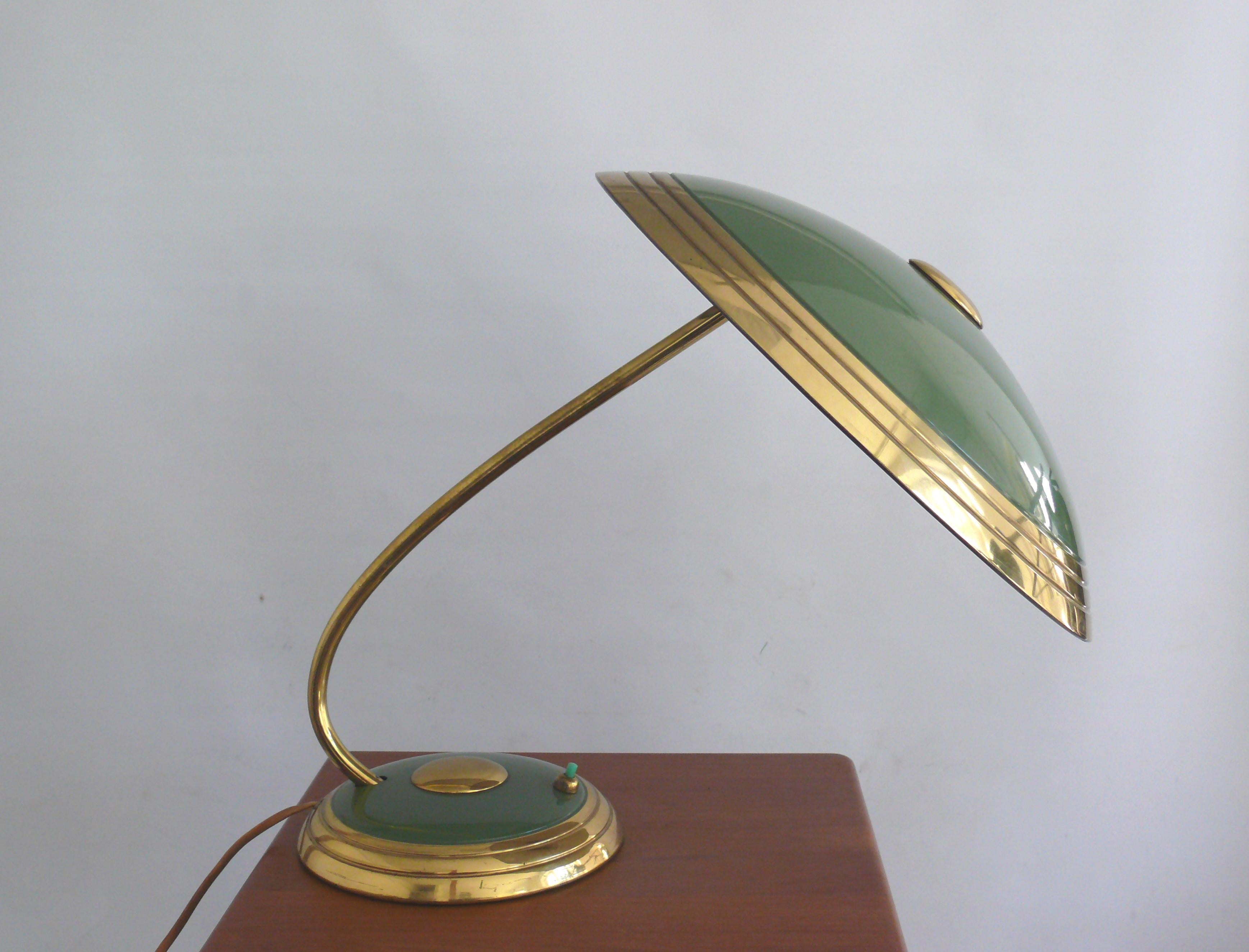 Mid-Century moderno Grande lampada da scrivania del Mid Century di Helo Leuchten Germania, anni '50 in vendita