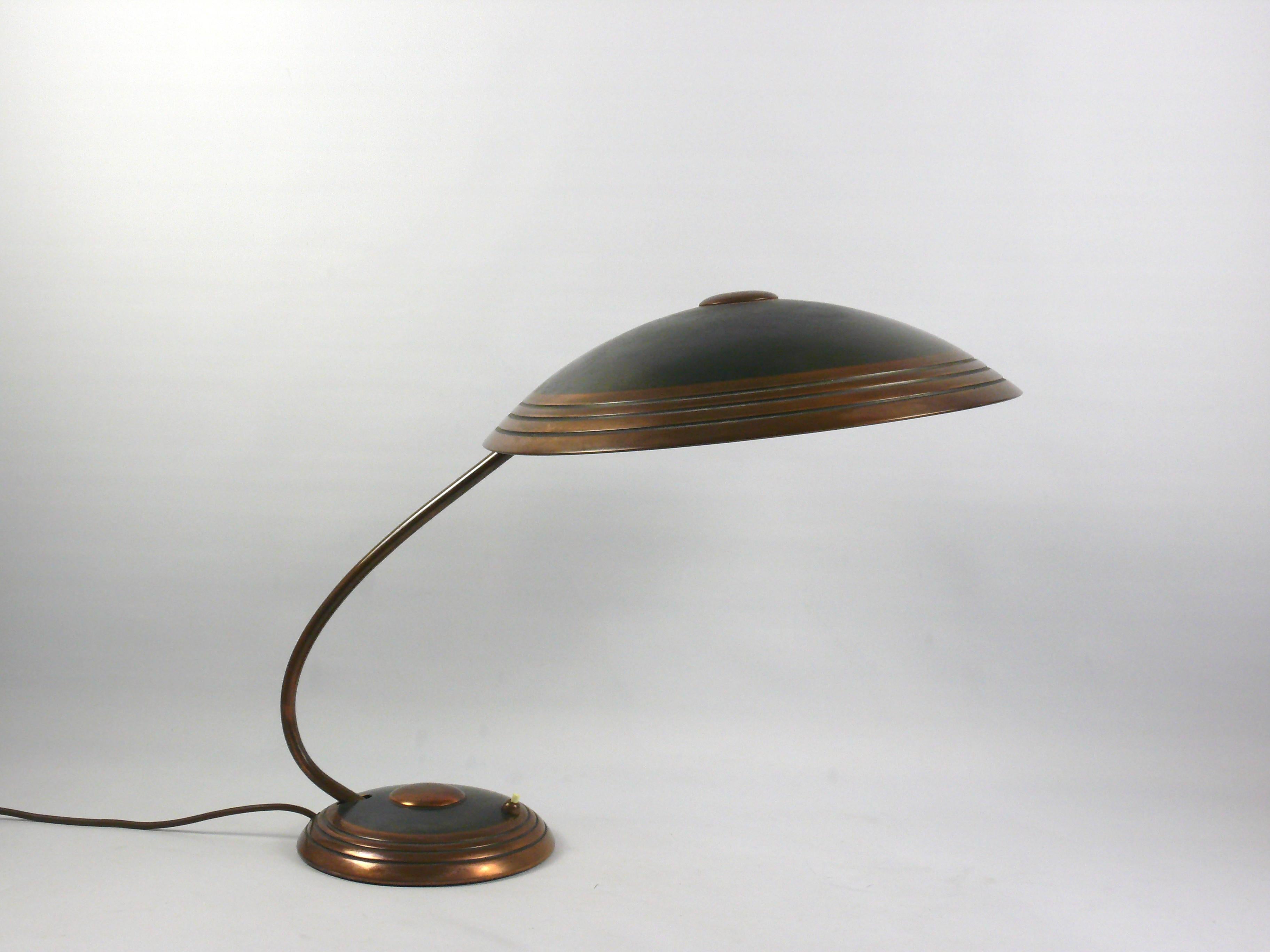 Large Desk Lamp by Helo Leuchten Germany, 1950s In Good Condition For Sale In Schwerin, MV