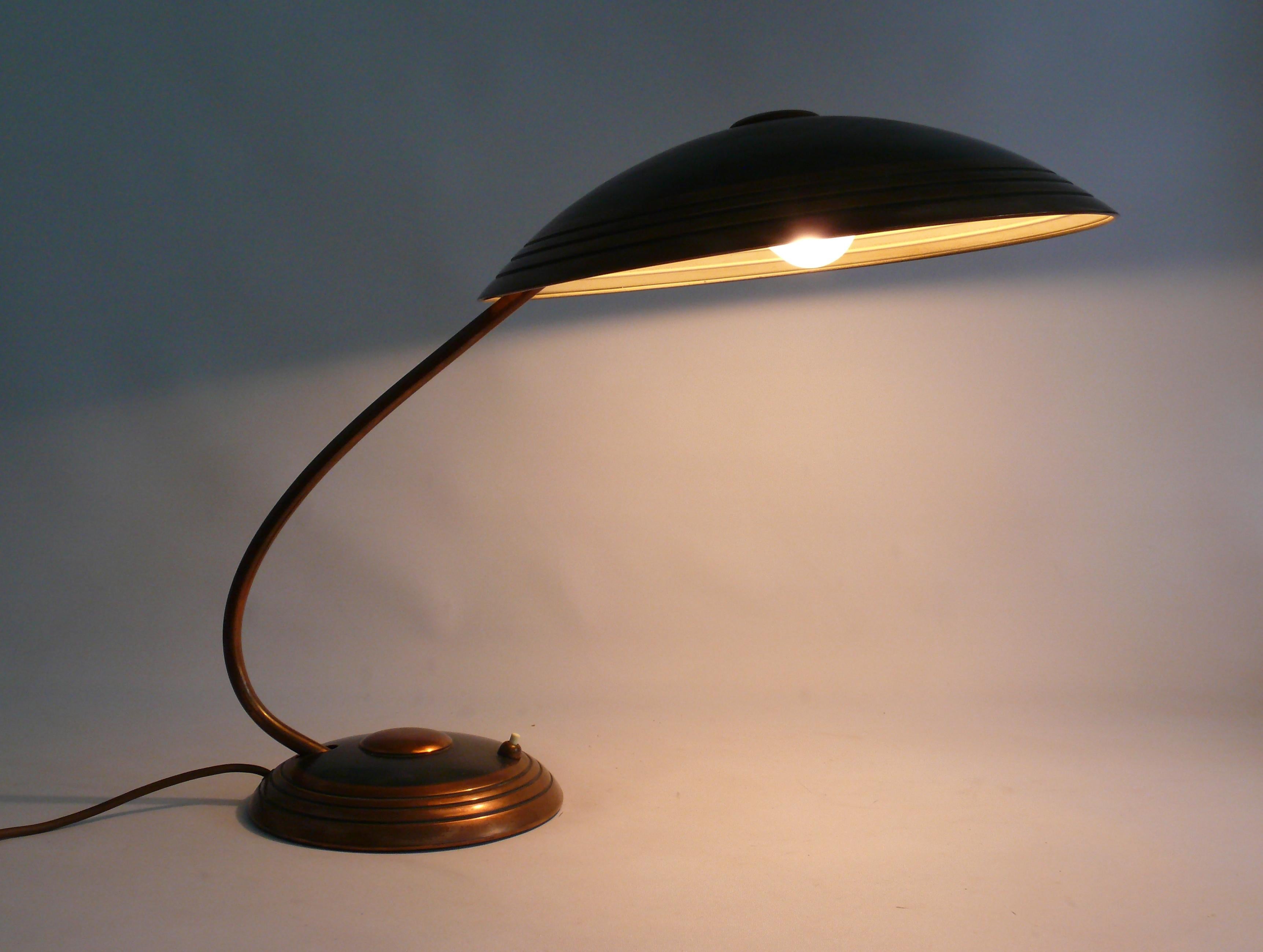 Mid-20th Century Large Desk Lamp by Helo Leuchten Germany, 1950s For Sale